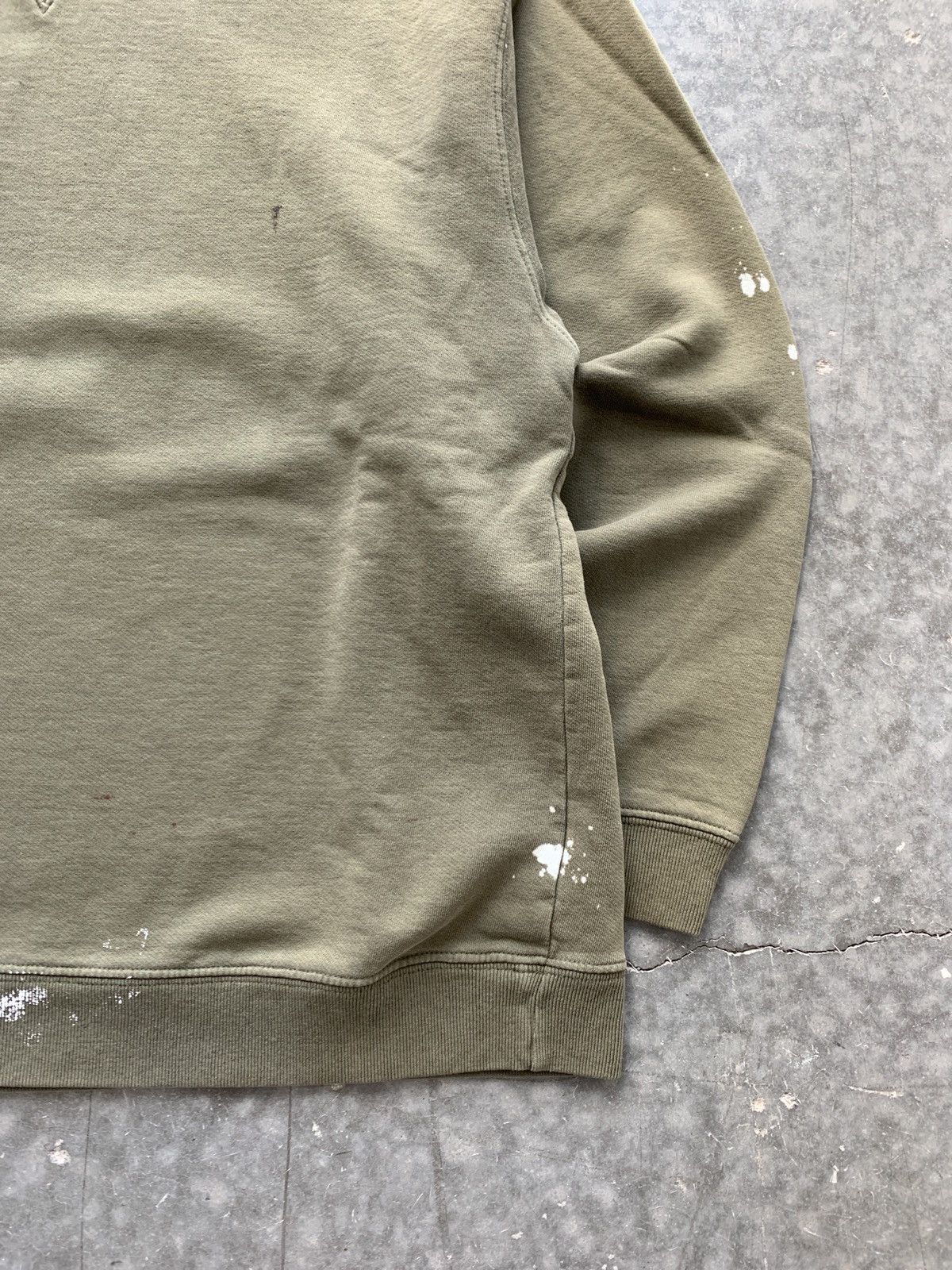 Lands' End × Vintage Crazy Vintage 90s Faded Olive Painter Sweatshirt Boxy Fit Size US XL / EU 56 / 4 - 5 Thumbnail