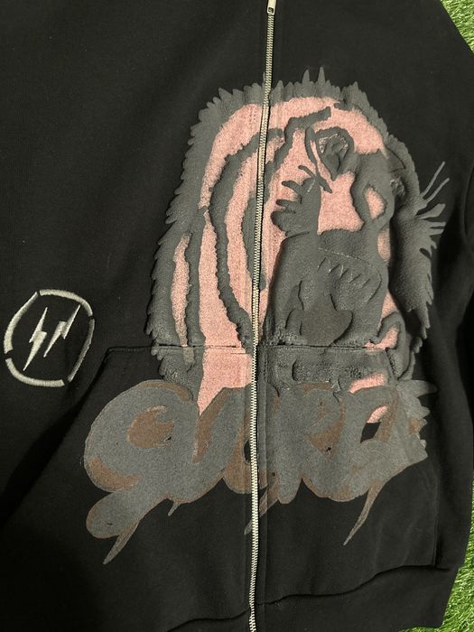 travis scott cactus jack for fragment sunrise zip up hoodie