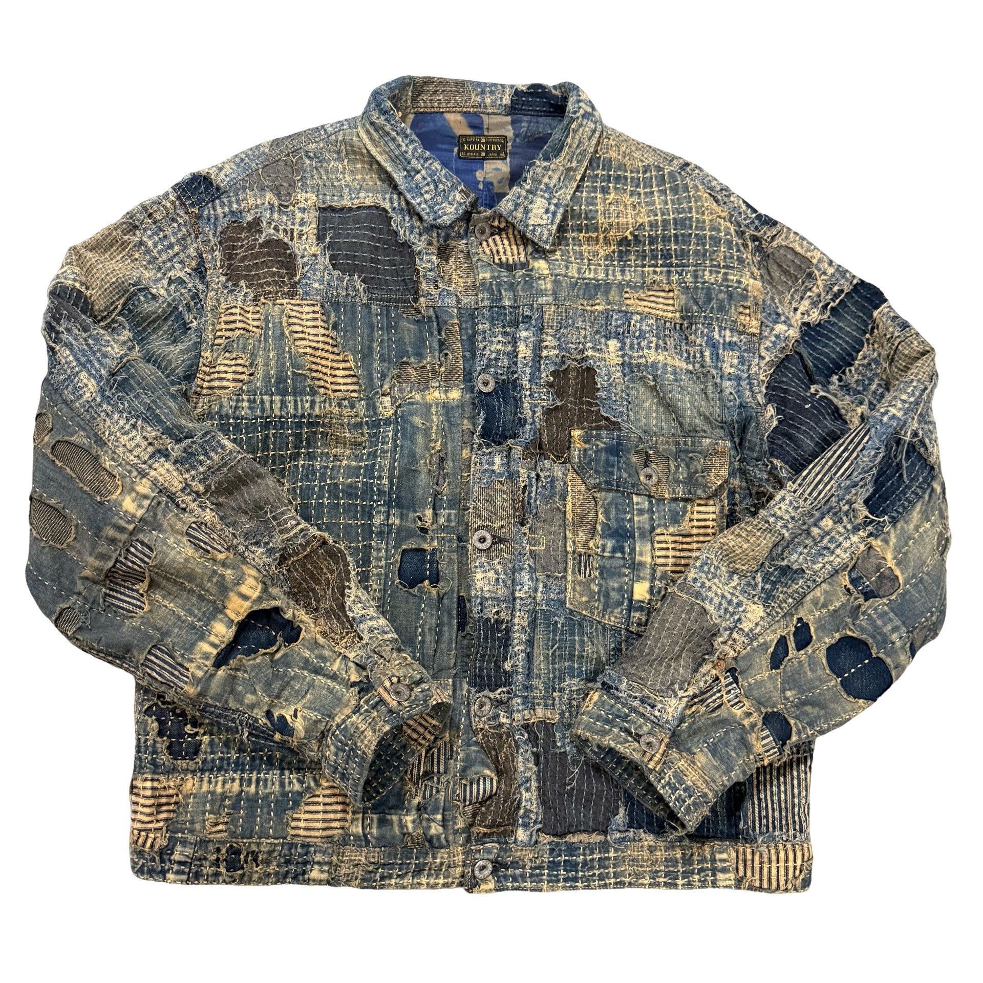 Kapital KAPITAL Boro Patchwork Denim Jacket Size XXL Size US XXL / EU 58 / 5 - 1 Thumbnail