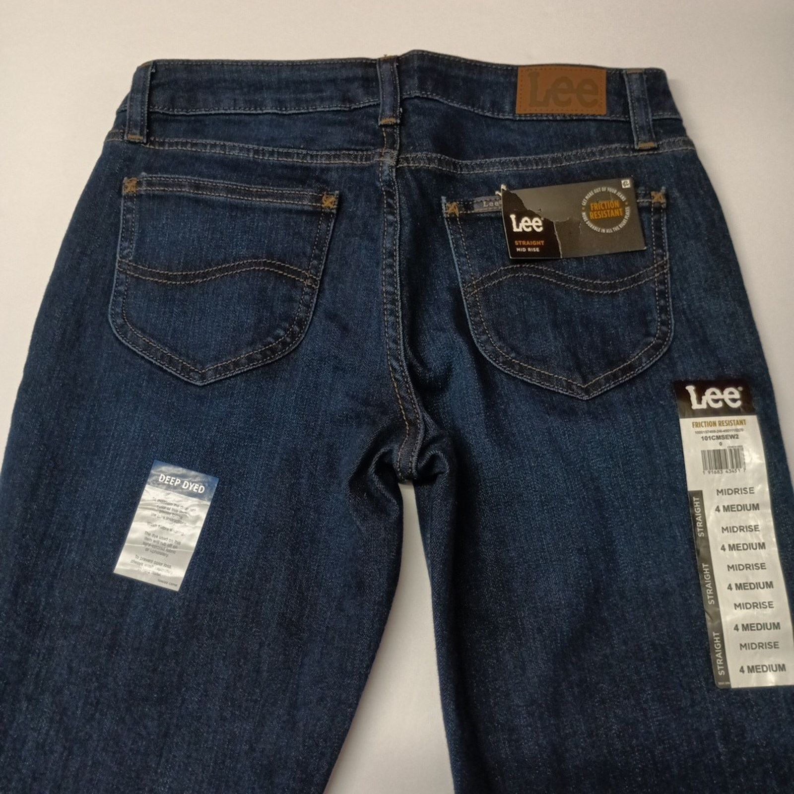 Lee Lee Straight Leg Jeans Women's 4 Medium Size 28x29 Blue Size 27" / US 4 / IT 40 - 8 Thumbnail