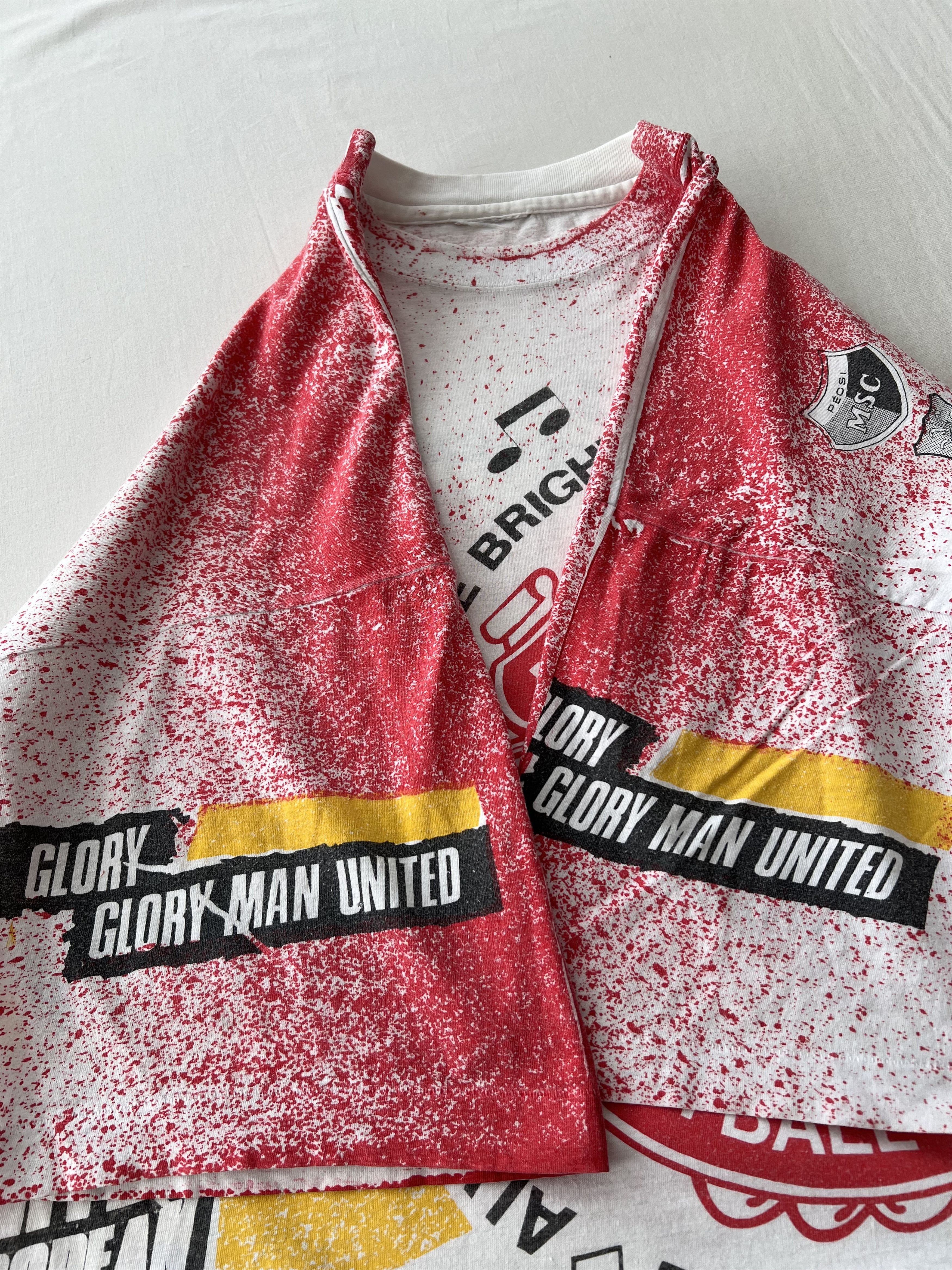 Vintage Vintage 1991 Manchester United Football Club AOP T-shirt Size US XXL / EU 58 / 5 - 9 Thumbnail