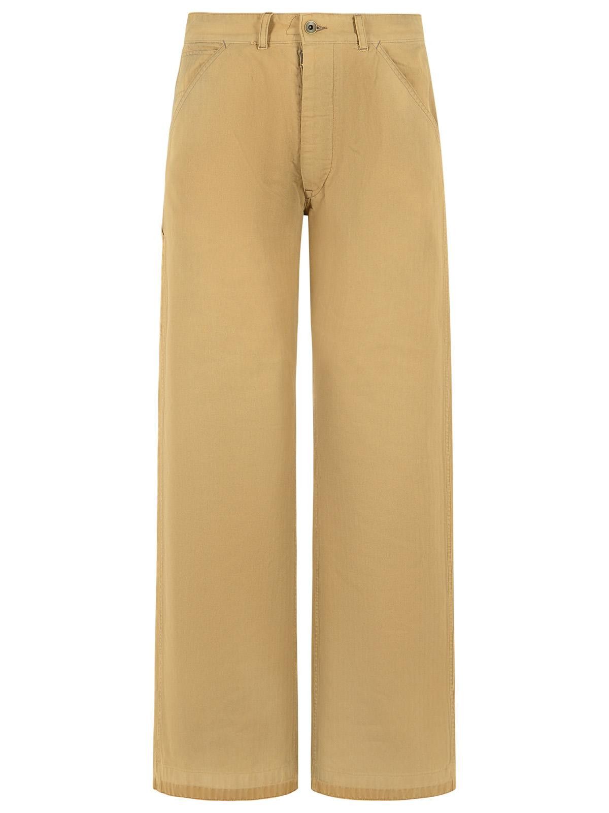 Maison Margiela MAISON MARGIELA Beige Cotton Jeans Size 26" / US 2 / IT 38 - 1 Thumbnail