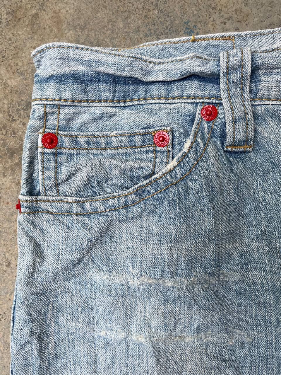 Other CO & LU STRAIGHT CUT JEANS SMALL DISTRESSED Size US 36 / EU 52 - 10 Thumbnail