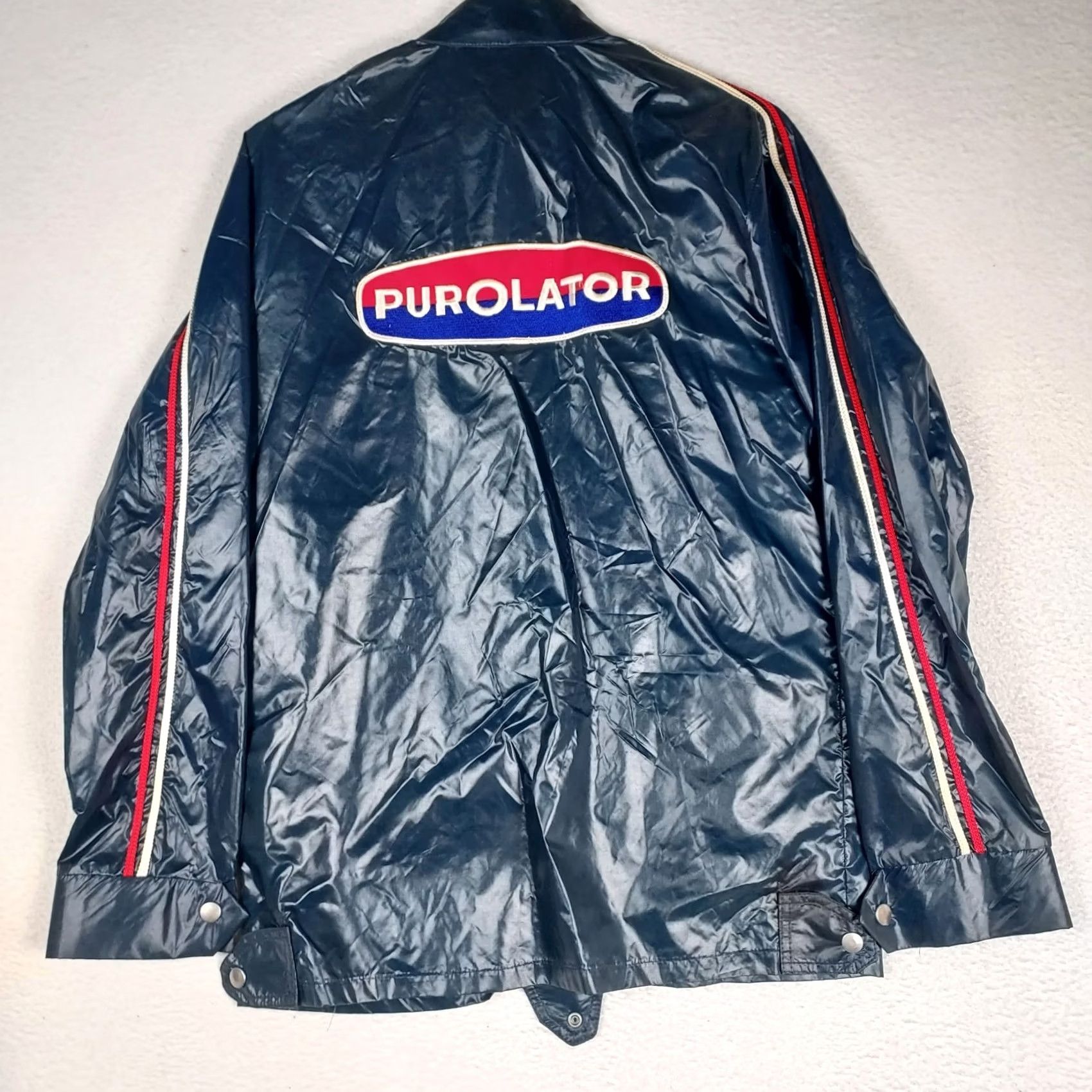 Vintage VINTAGE Spatz Purolator Racing Nylon Jacket Navy Zip Snap Men S Blue 2000s Windbreaker Regular Size S Size US S / EU 44-46 / 1 - 2 Thumbnail