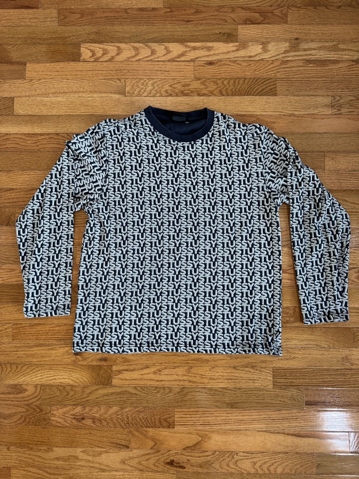 Stussy All over print long sleeve Size US L / EU 52-54 / 3 - 1 Thumbnail