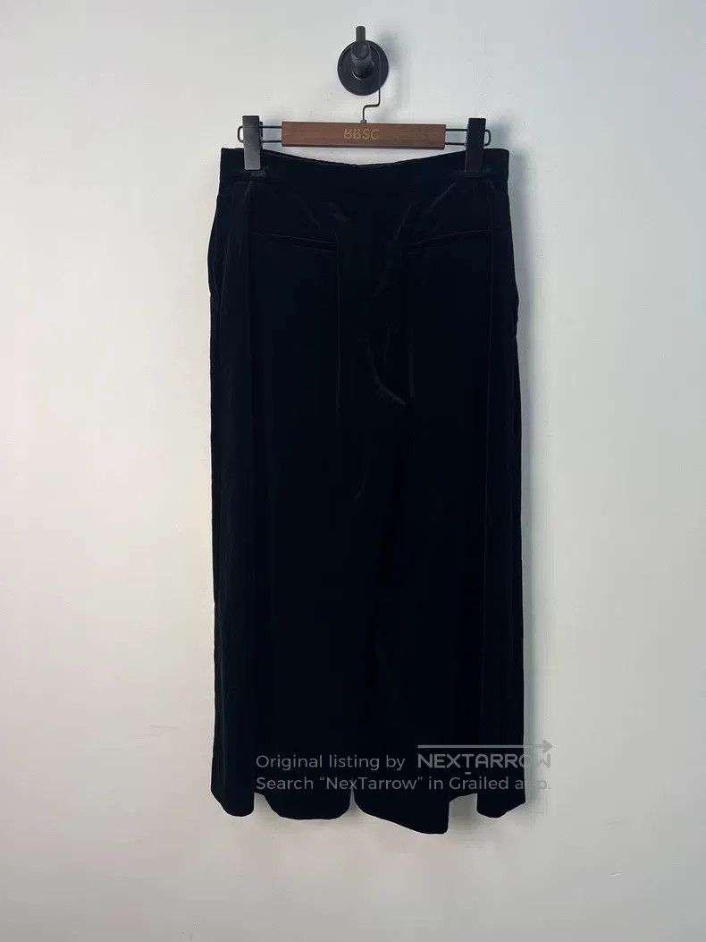 Dior Dior Black velvet wide-leg trousers Size 24" / US 00 / IT 34 - 2 Thumbnail