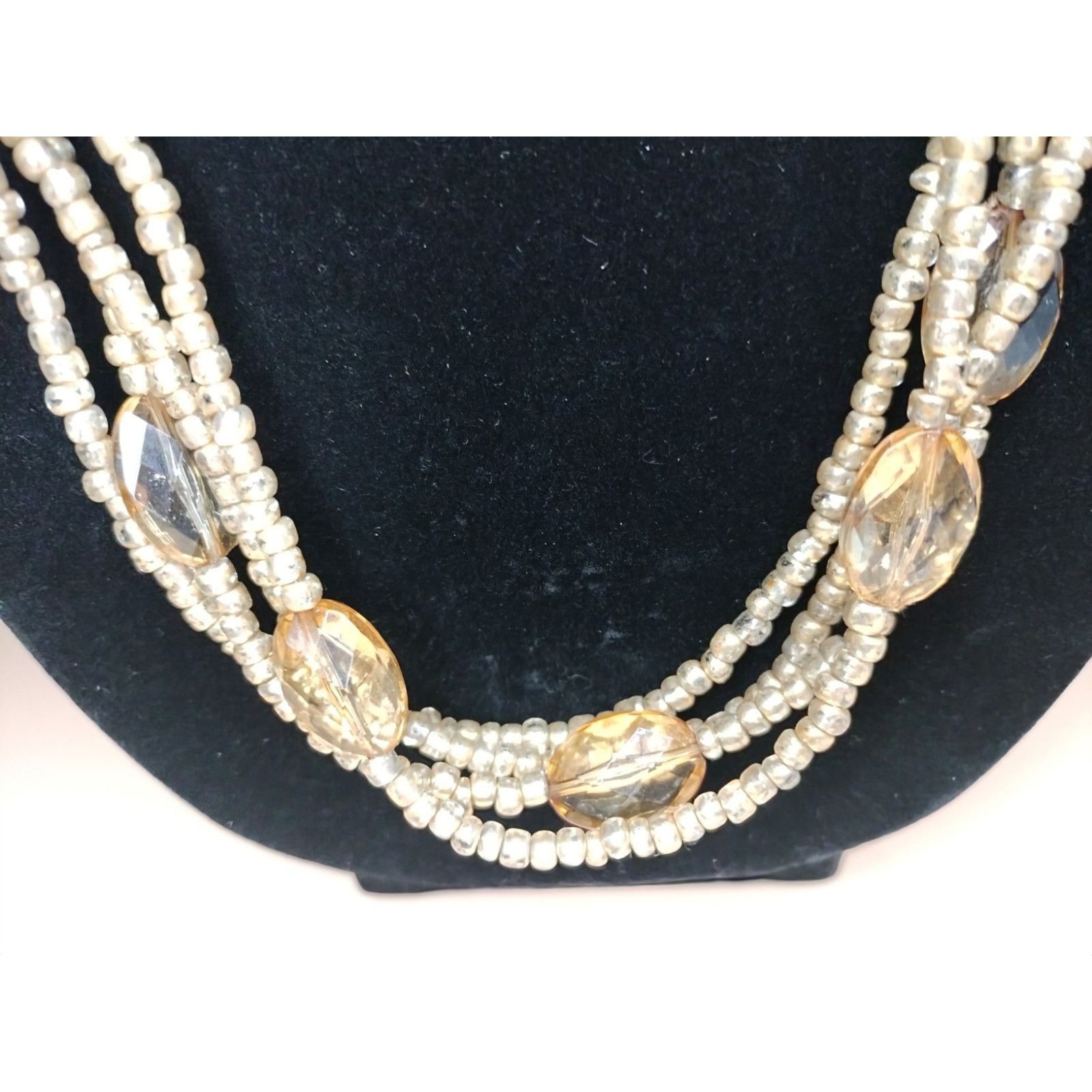 Other Cato Long Multi Strand Necklace Beaded Layered Chain Stateme Size ONE SIZE - 10 Thumbnail
