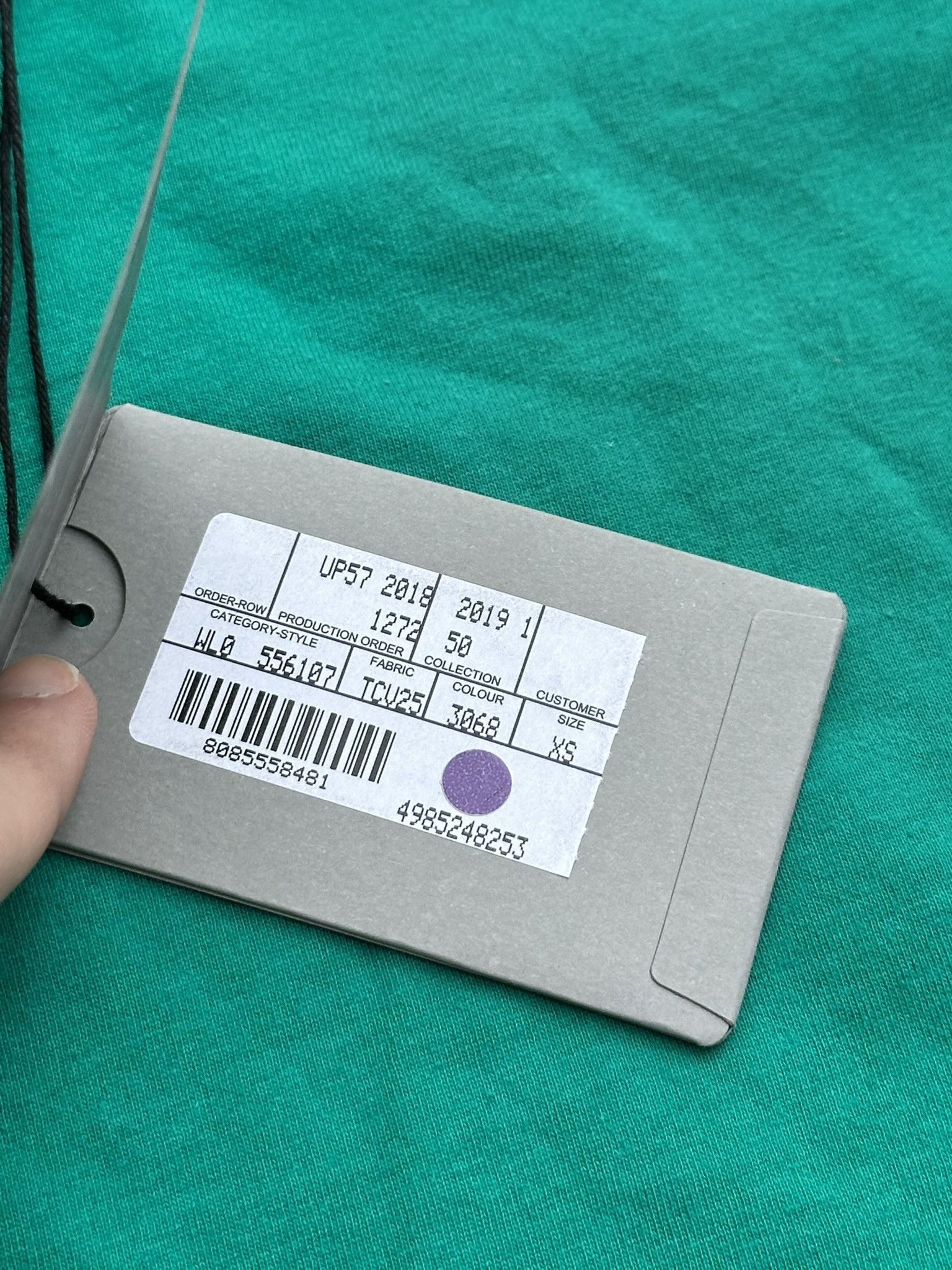Balenciaga Balenciaga T-Shirt Copyright Small Logo Print Turquoise Size XS / US 0-2 / IT 36-38 - 7 Thumbnail