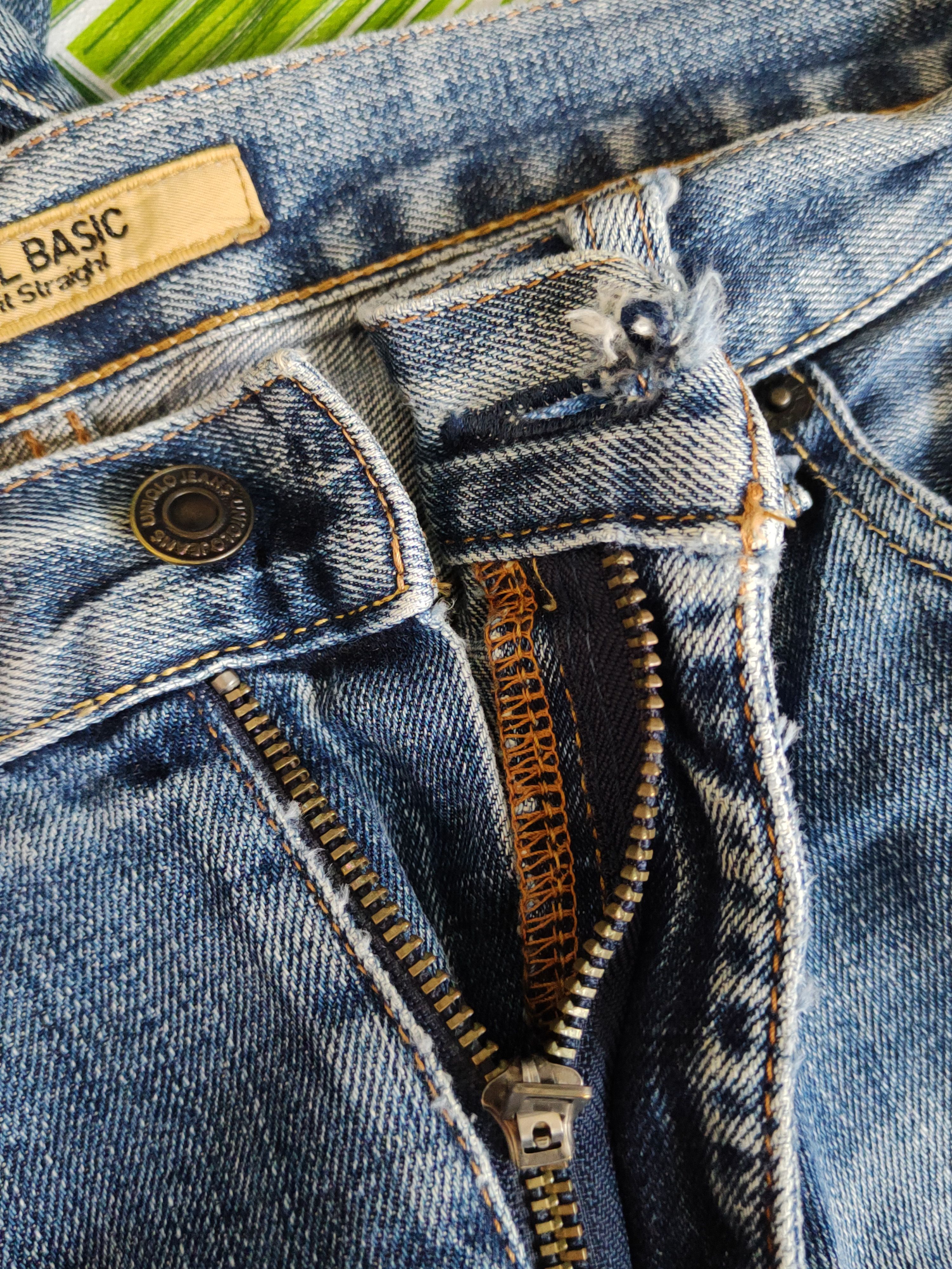 Japanese Brand DL Uniqlo Blue Distressed Ripped Jeans #S2197 Size US 38 / EU 54 - 14 Thumbnail