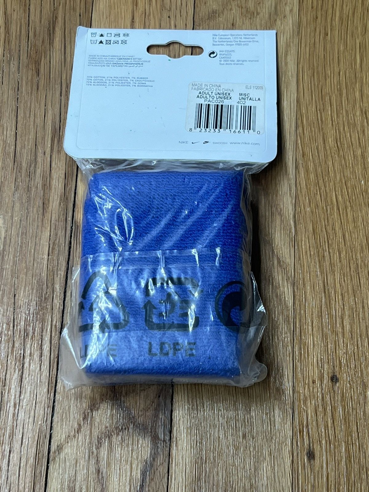 Nike Nike Blue Double Wide Excercise Wristbands Sweatbands #32 Size ONE SIZE - 2 Thumbnail