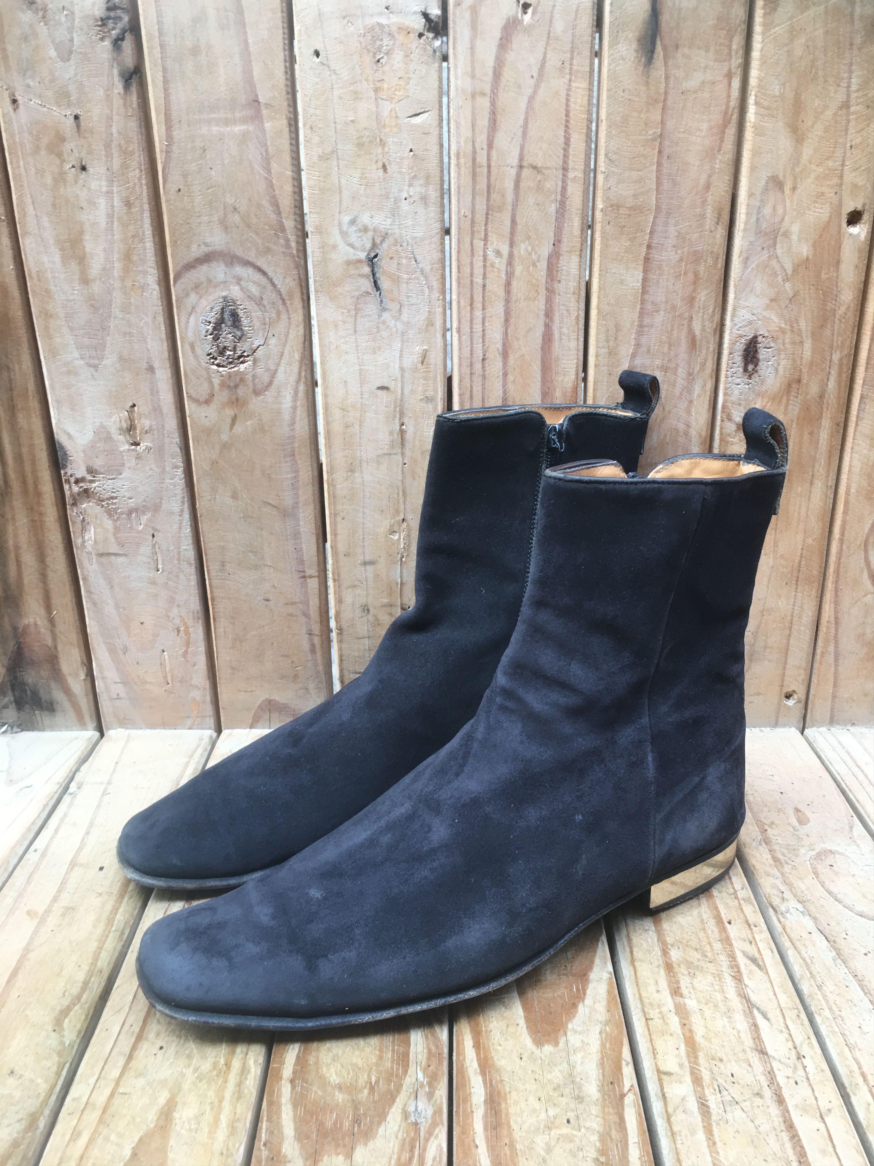 Valentino valentino garavani men's black suede leather boots EUR 43 Size US 10 / EU 43 - 1 Thumbnail