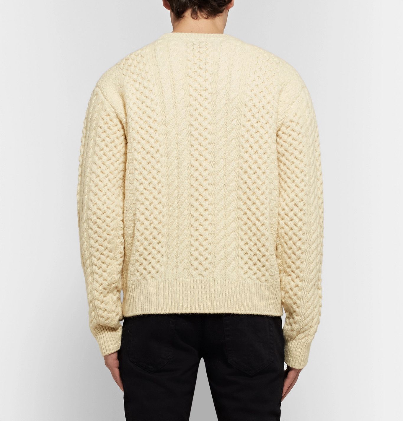 Saint Laurent Paris Aran Wool Sweater Size US S / EU 44-46 / 1 - 16 Thumbnail