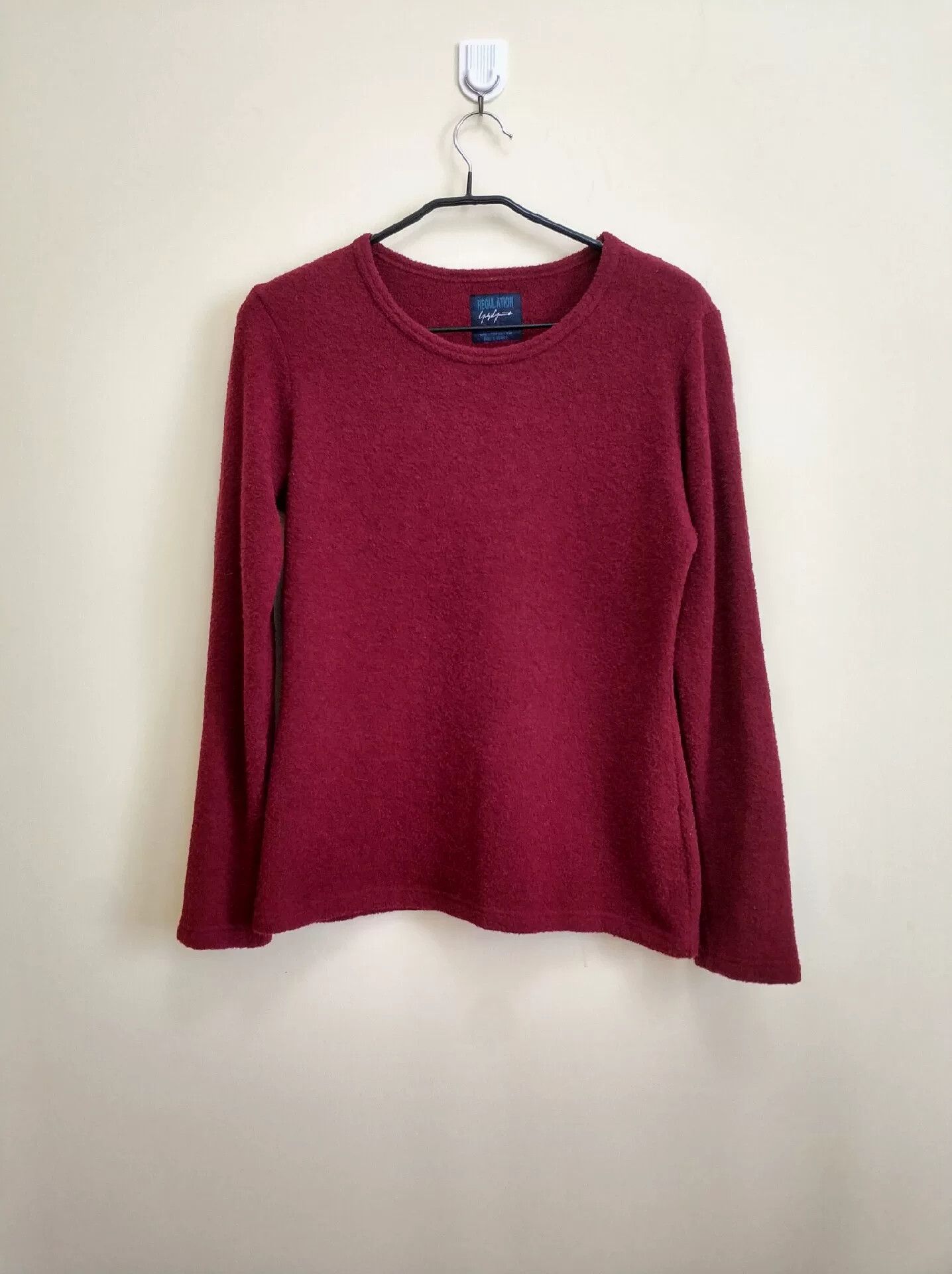 Yohji Yamamoto Dark Red Knitted Sweater by Yohji Yamamoto Size L / US 10 / IT 46 - 1 Thumbnail