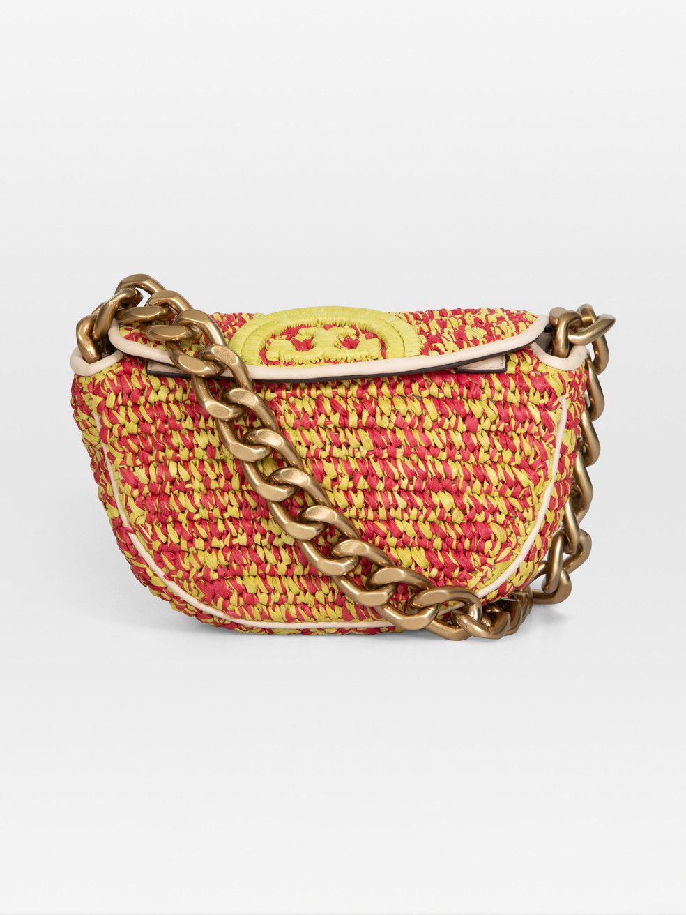 Tory Burch Fleming Crochet Crescent Crossbody Bag, Women's