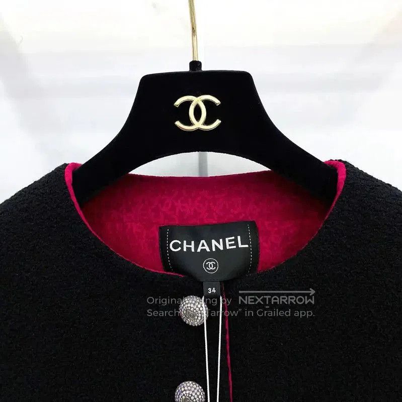 Chanel Chanel Black Wool Blend Cropped Jacket . Size S / US 4 / IT 40 - 6 Thumbnail