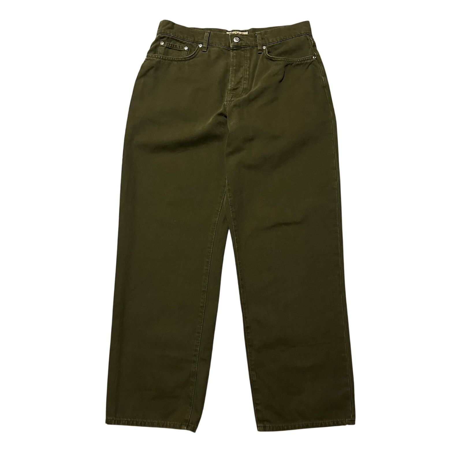 Stussy Stussy Big Ol Jeans Olive Green Size 30 (34x30) Baggy Denim Size US 30 / EU 46 - 3 Thumbnail