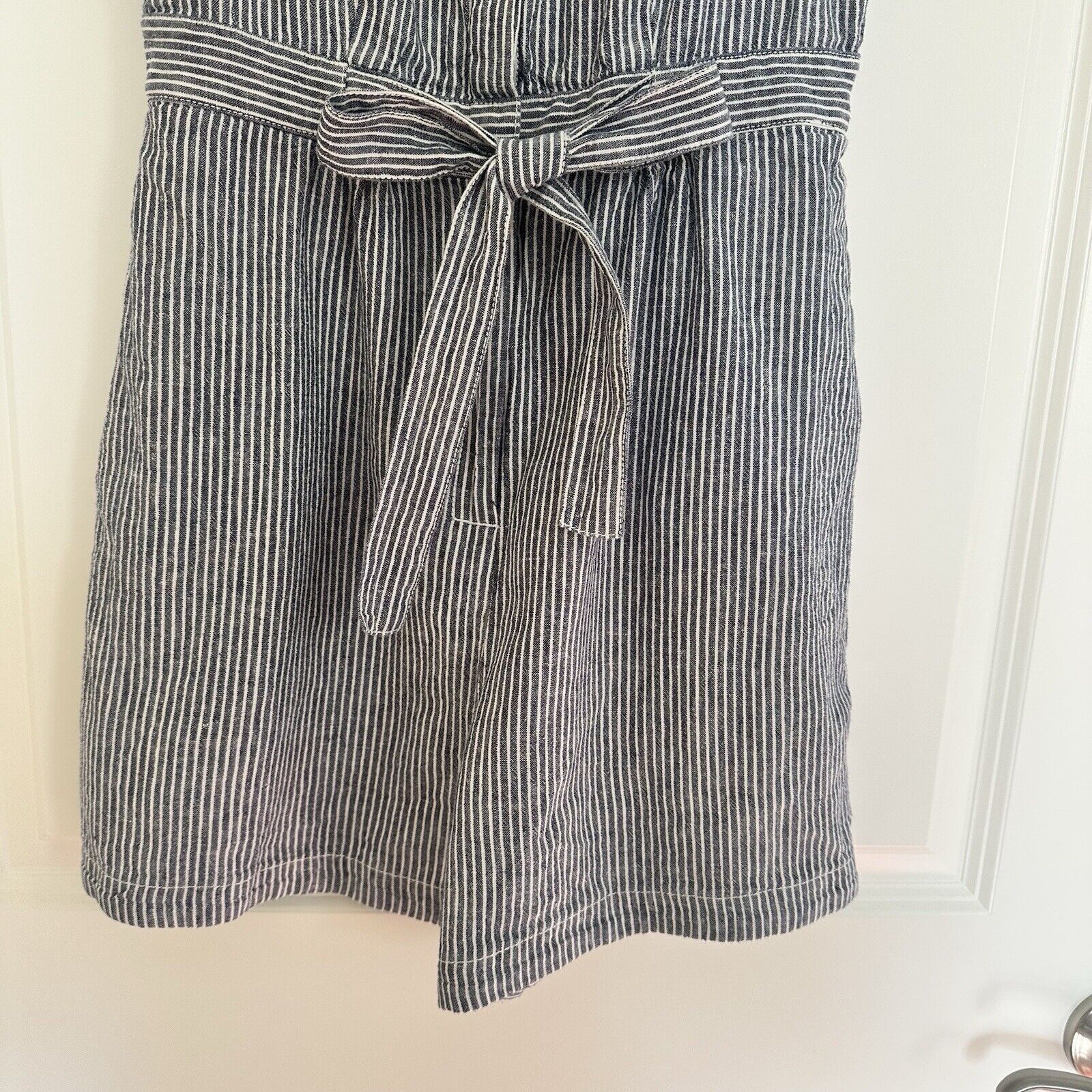 Anthropologie Anthropologie Collared Jumpsuit Shorts Cotton Linen US 4 Size 27" / US 4 / IT 40 - 3 Thumbnail