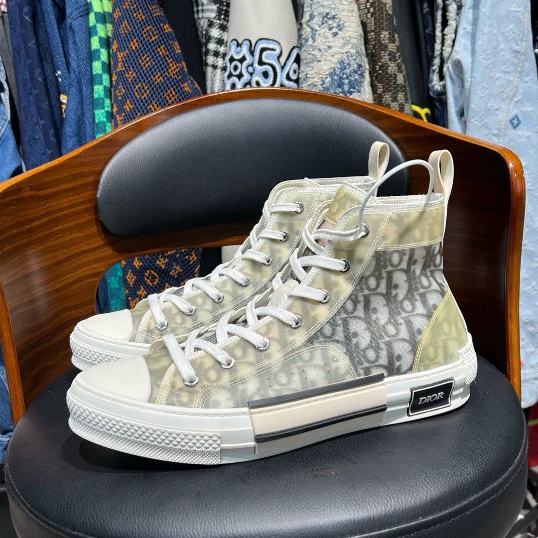Dior Dior White Hitop Sneakers 23 Men Size US 10 / EU 43 - 1 Thumbnail