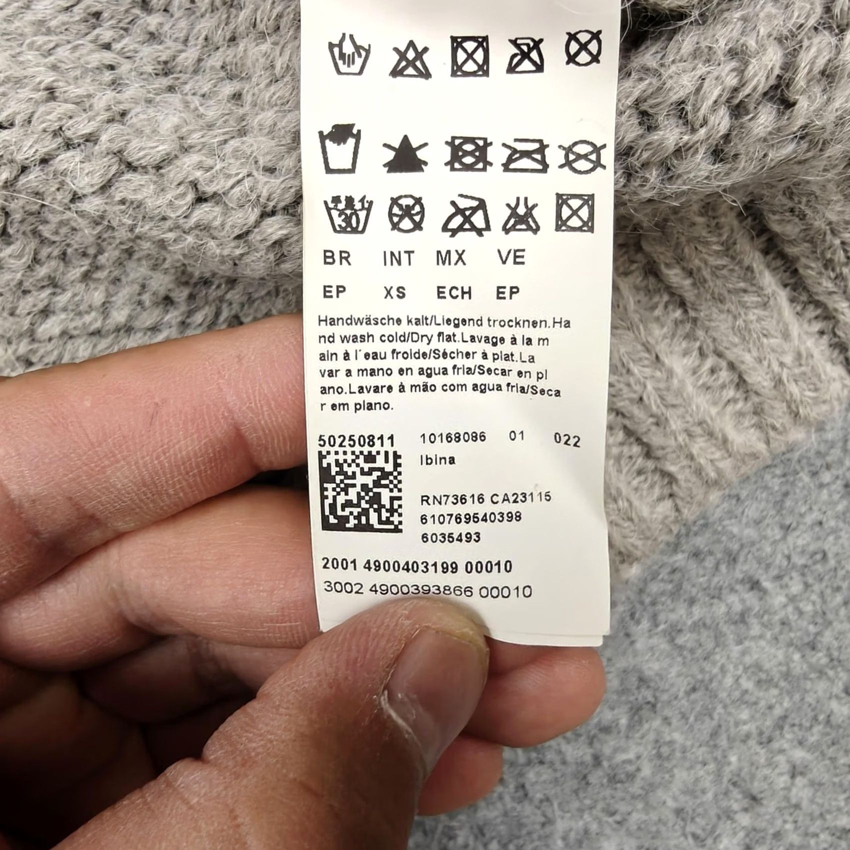 Hugo Boss HUGO BOSS Sweater Womens XS Gray Alpaca Blend Chunky Knit Scoop Neck Pullover Size XS / US 0-2 / IT 36-38 - 4 Thumbnail