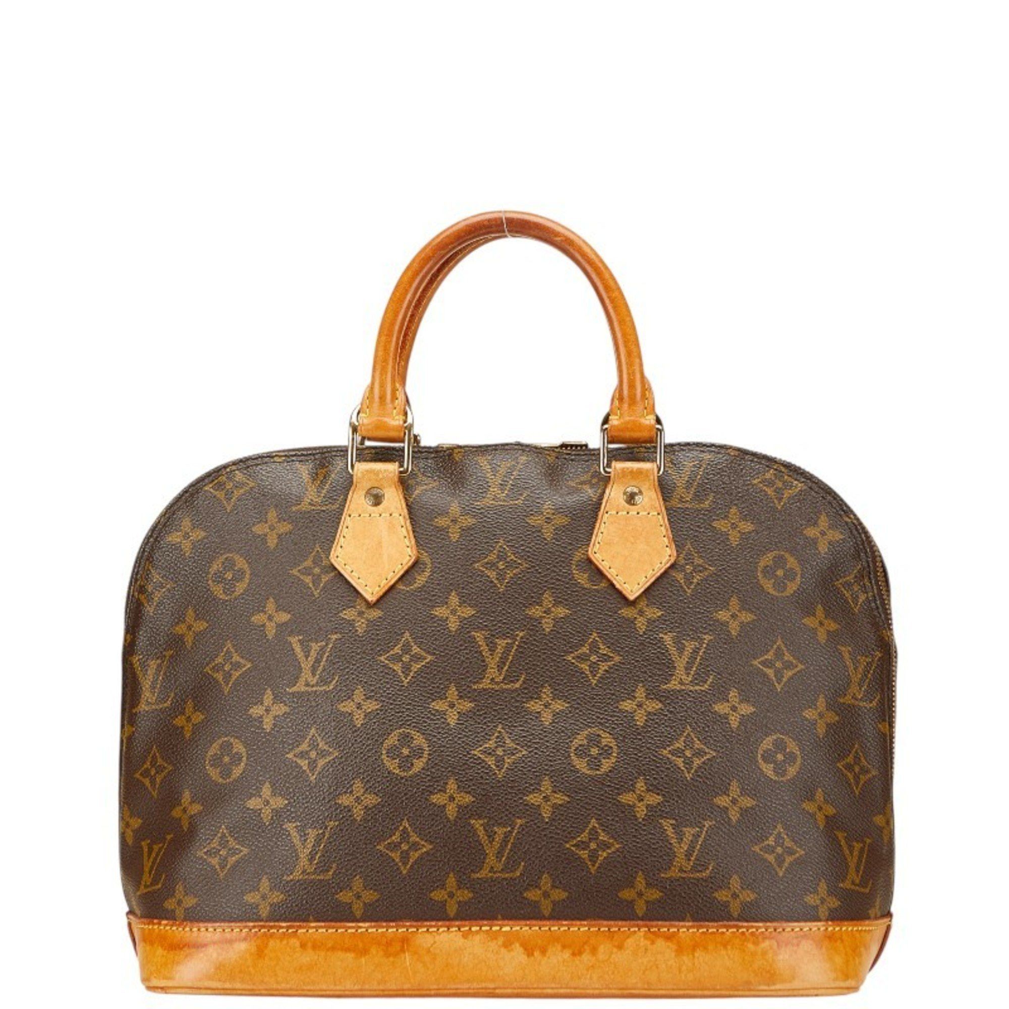Louis Vuitton Monogram Alma PM Handbag M51130 Brown Leather Women's LOUIS VUITTON