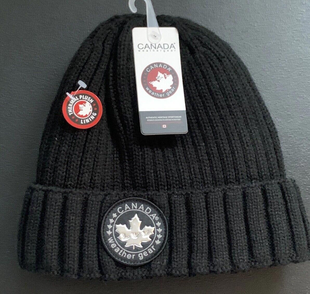 Other Canada Weather Gear Men’s Plush Lined Beanie Hat Black Size ONE SIZE - 1 Thumbnail