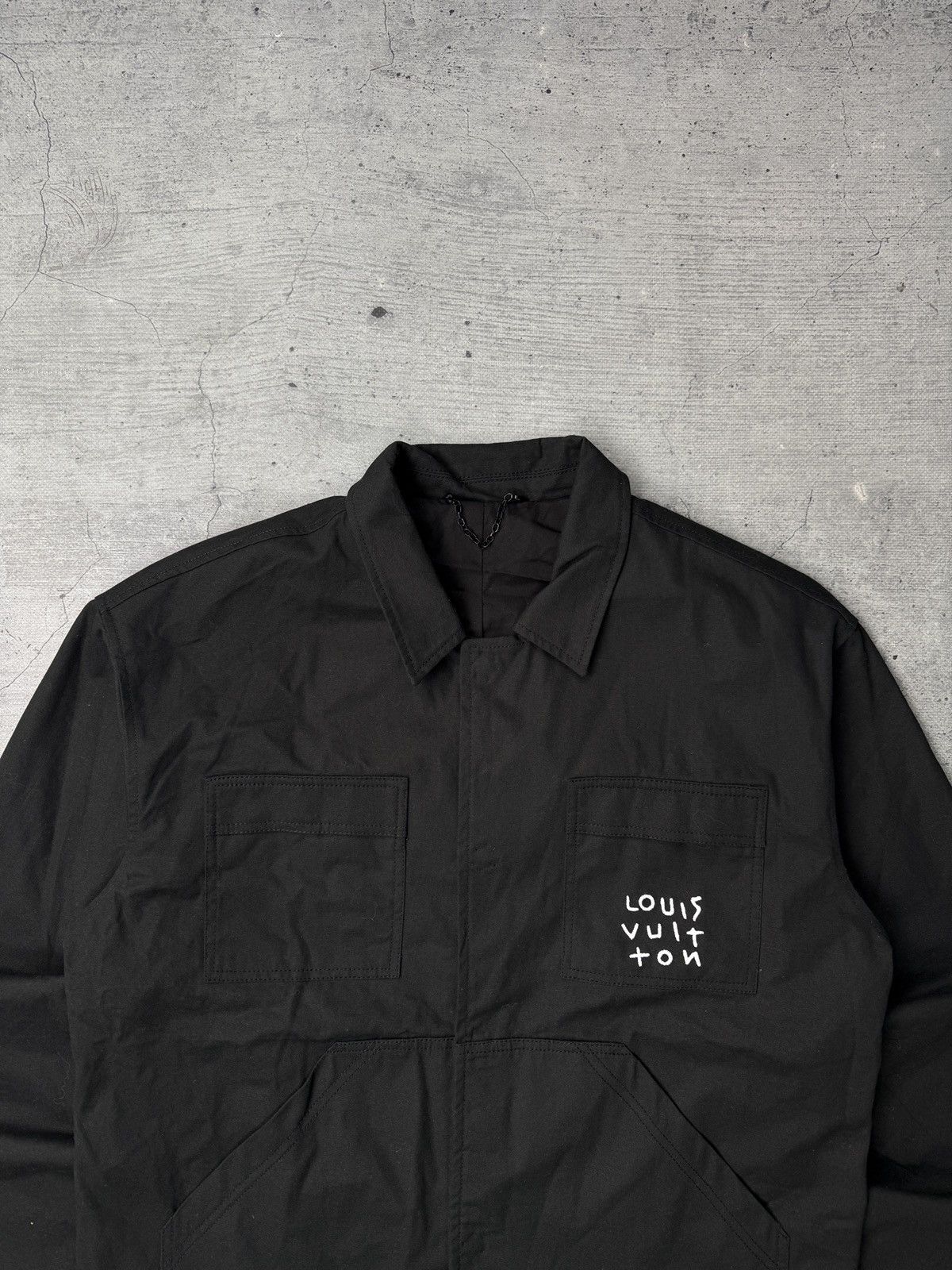 Louis Vuitton LOUIS VUITTON AIRPLANE LOGO LV WORK MILITARY JACKET Size US S / EU 44-46 / 1 - 4 Thumbnail