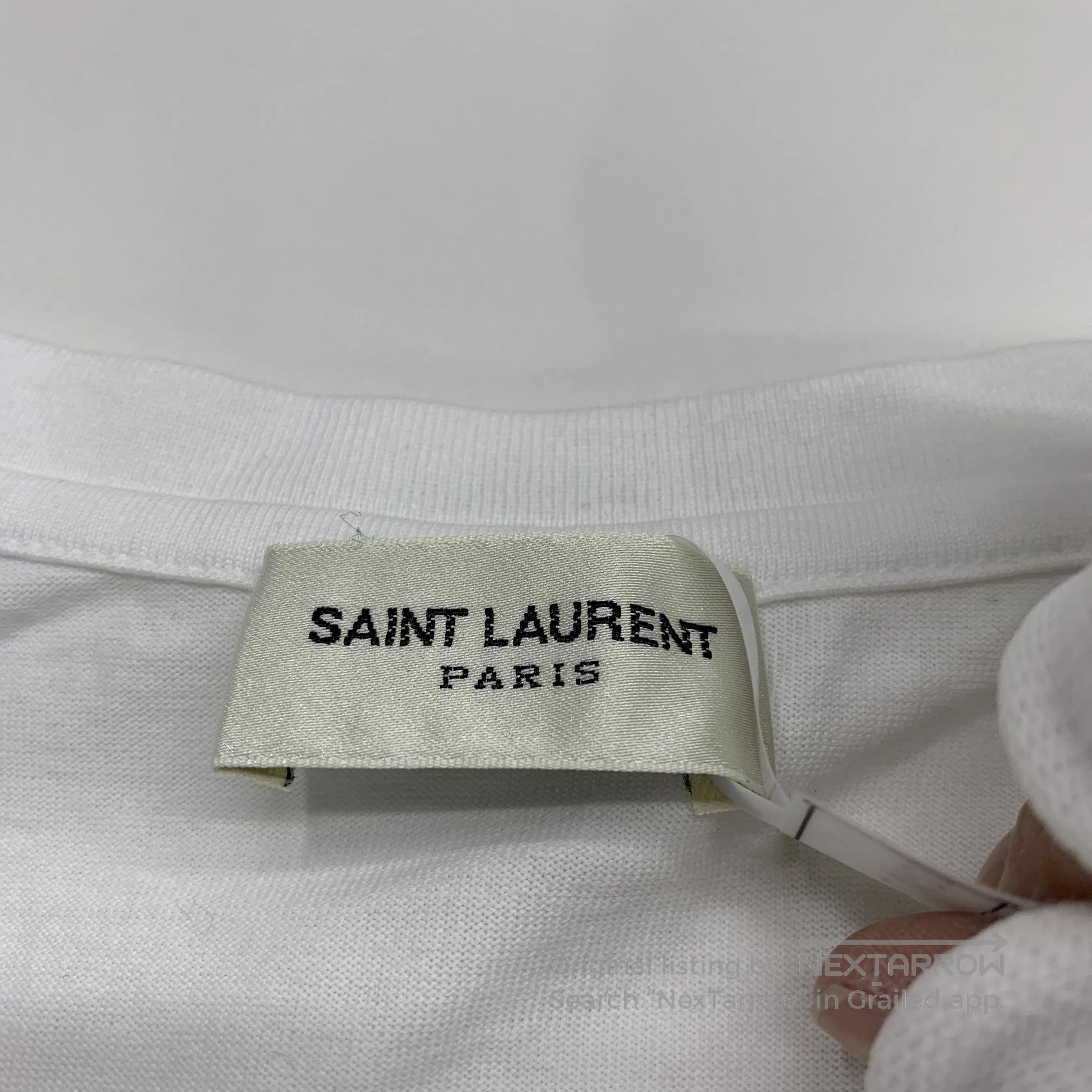 Saint Laurent Paris Saint Laurent Logo Print T-Shirt Size M. Size US M / EU 48-50 / 2 - 3 Thumbnail