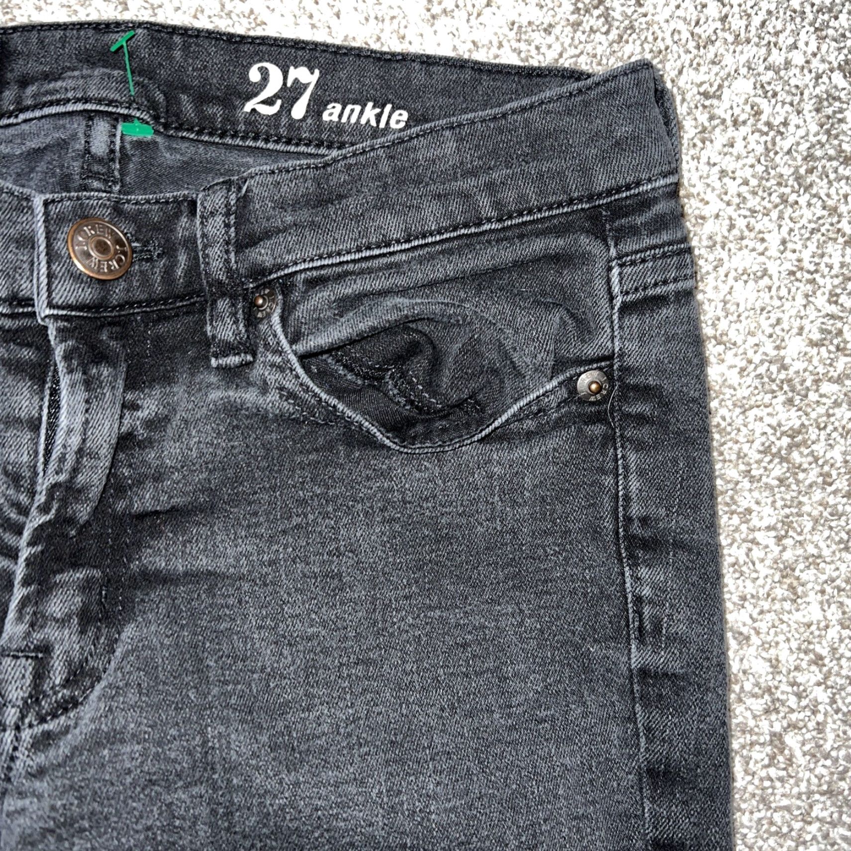 J.Crew J.CREW Toothpick Ankle Jeans Black Women’s Size 26 Regular Size 26" / US 2 / IT 38 - 2 Thumbnail