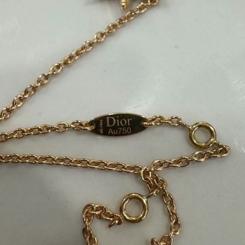 Dior Dior Rose Gold Jewelry Necklace with Diamonds-2506 Size ONE SIZE - 4 Thumbnail