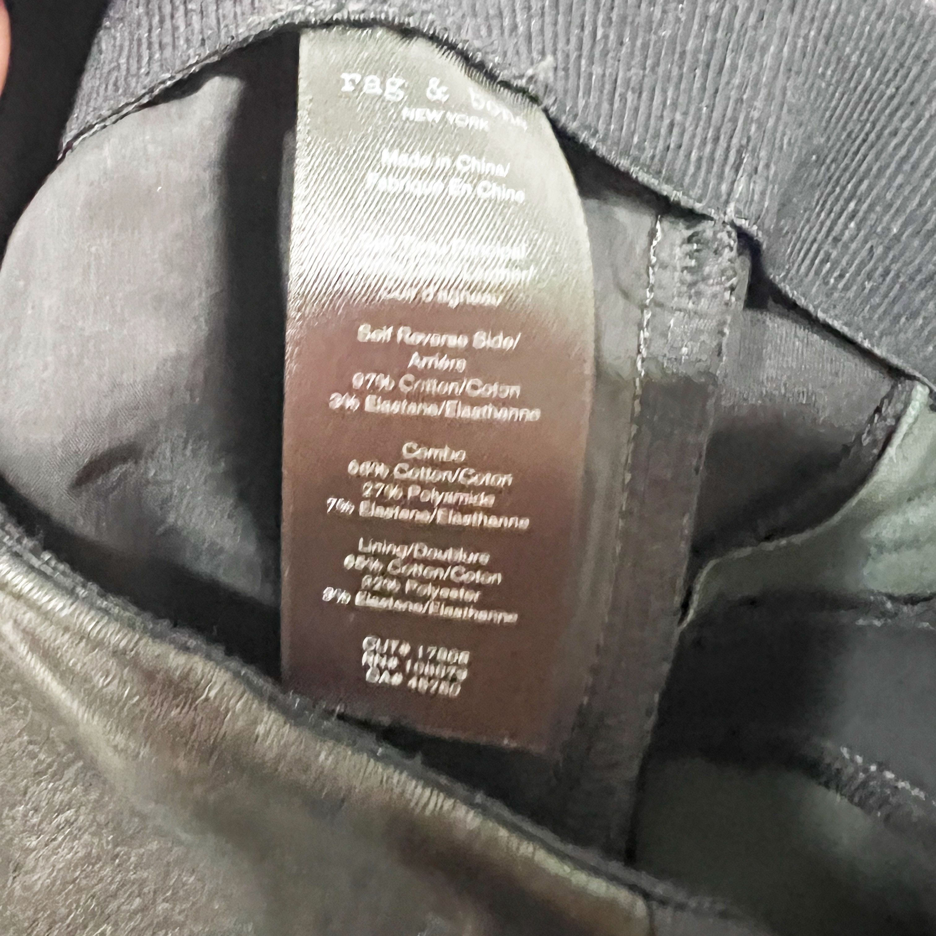 Rag & Bone NEW Rag & Bone Marissa Genuine Leather Size 26" / US 2 / IT 38 - 3 Thumbnail