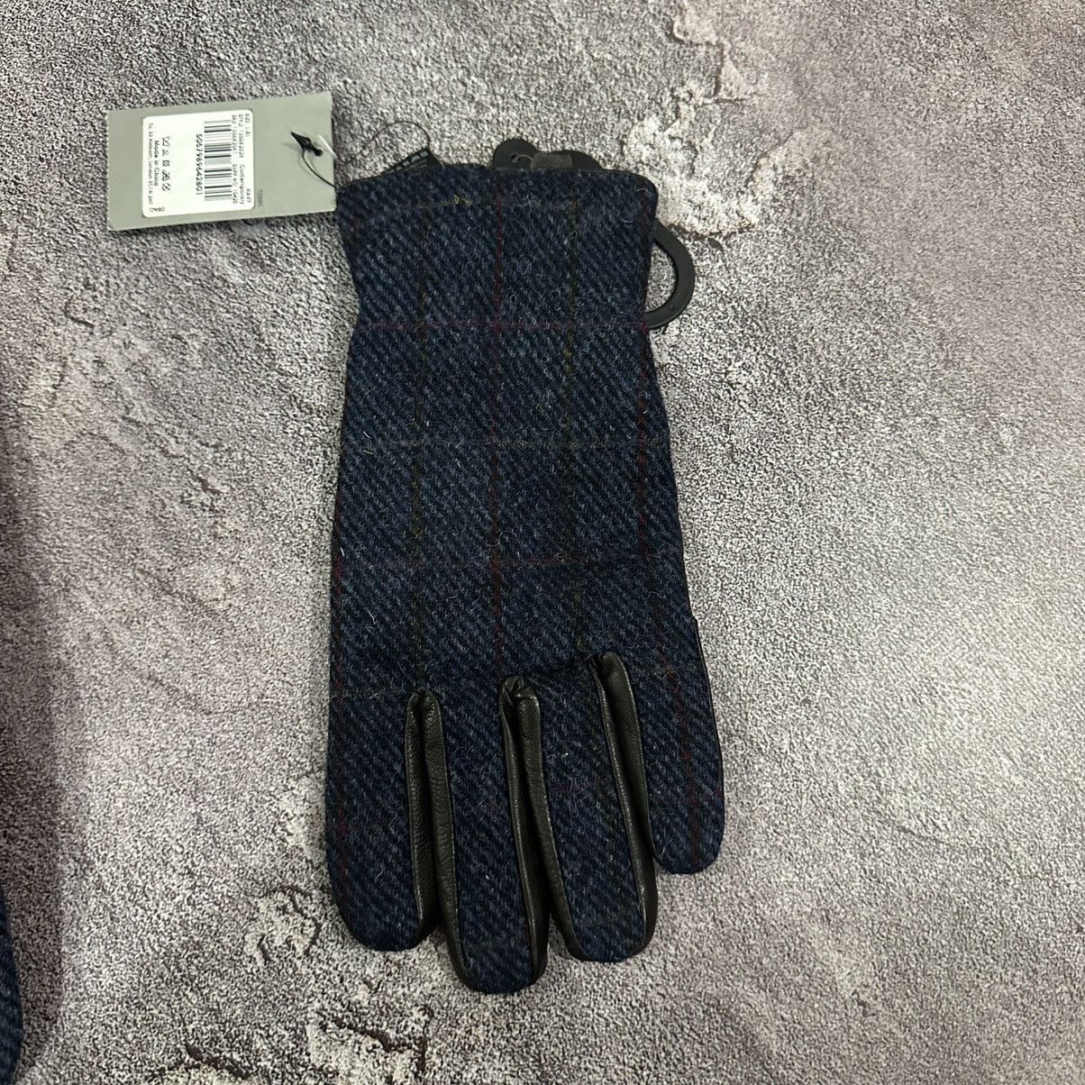 Harris Tweed NEW - Harris Tweed Men’s Gloves L/XL Wool/Leather Size ONE SIZE - 12 Thumbnail