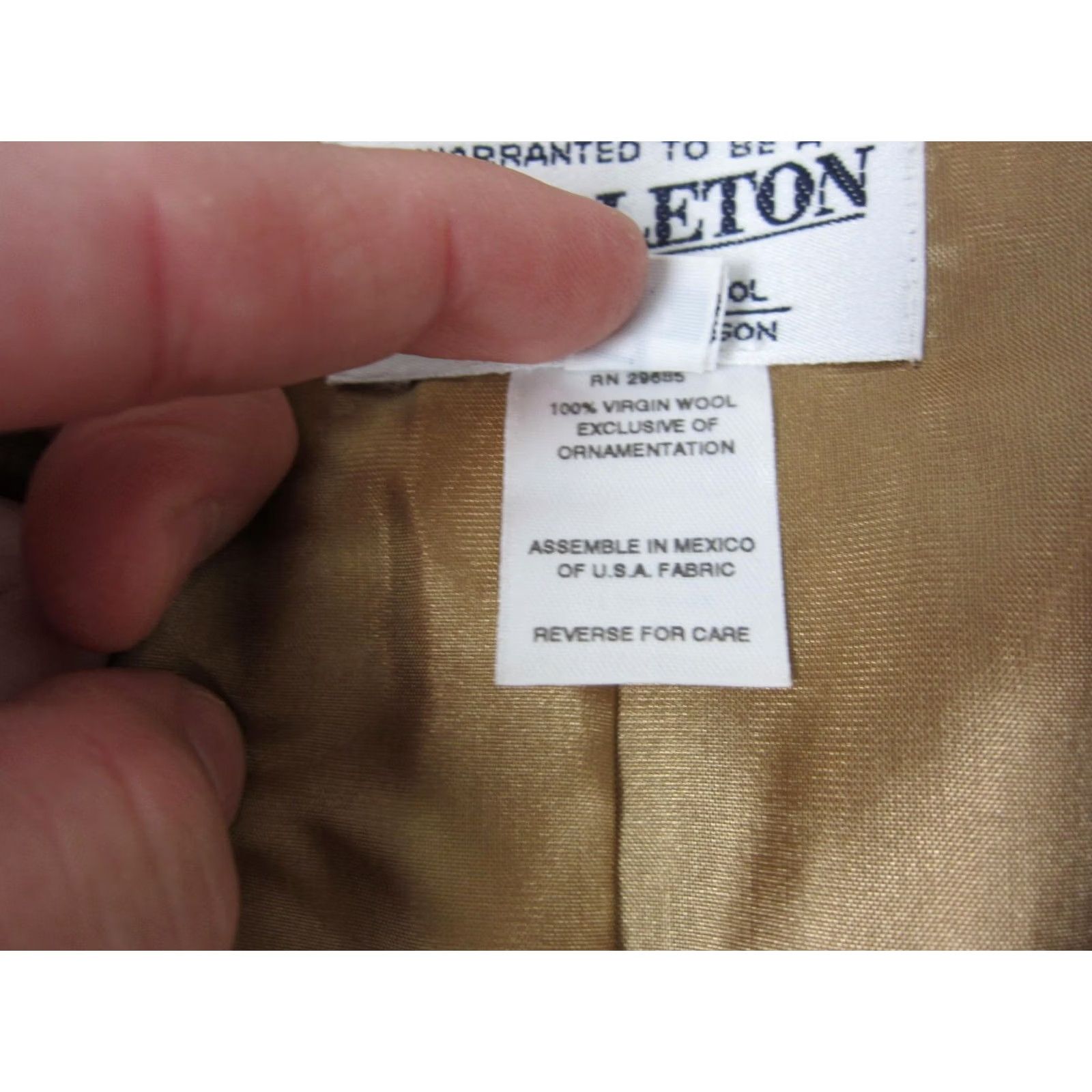 Pendleton VINTAGE Pendleton Jacket Womens Size 12 Brown 100% Wool Blazer Tweed 80s 90s Classic Size XL / US 12-14 / IT 48-50 - 6 Thumbnail