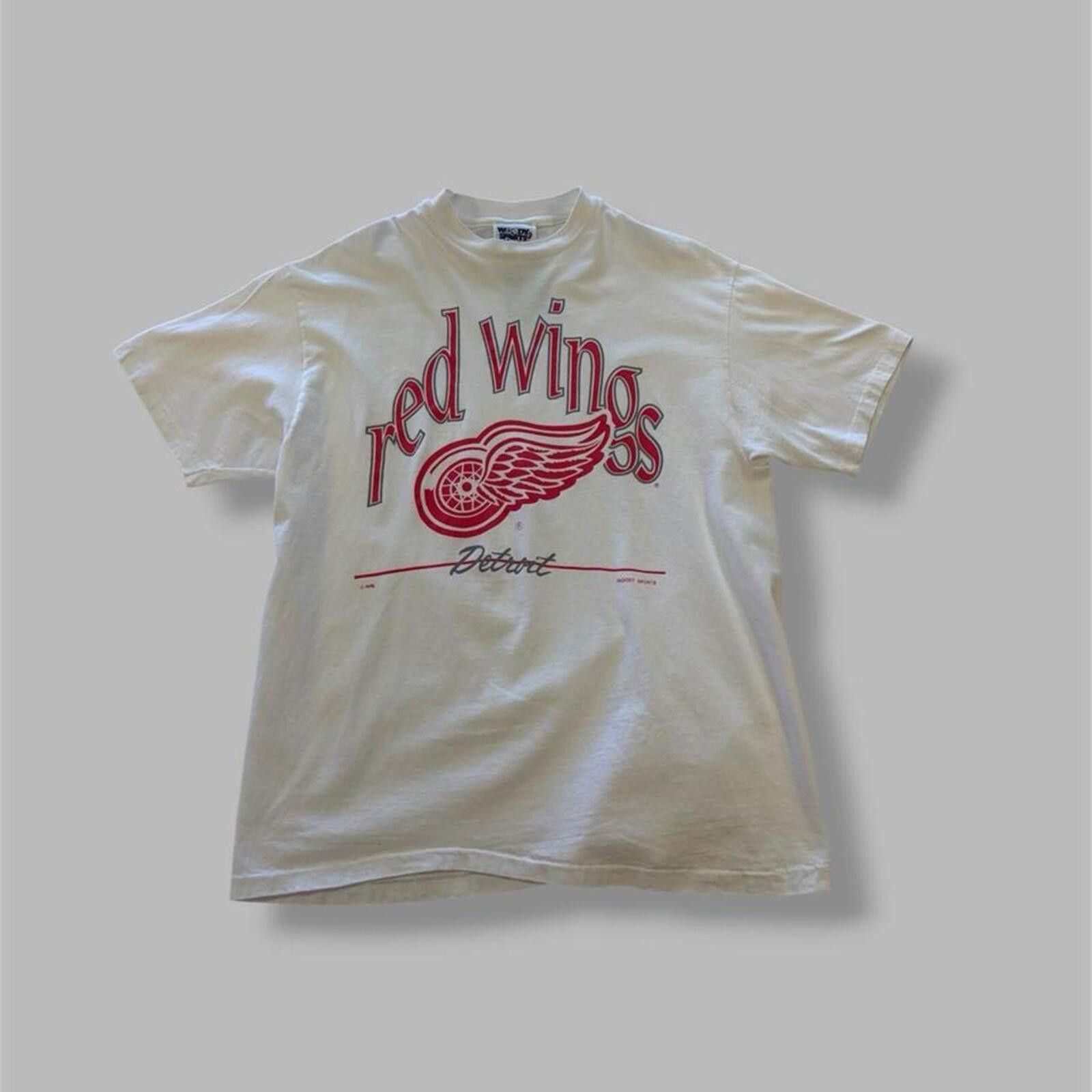 Vintage 90s Detroit Red Wings Tee Size US L / EU 52-54 / 3 - 1 Thumbnail