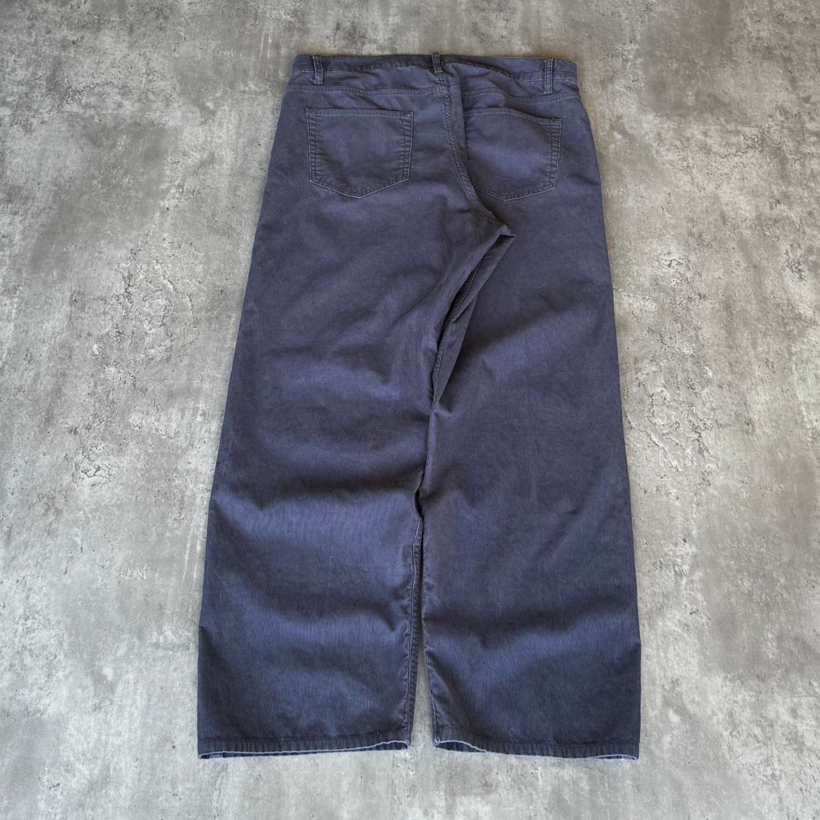 Aigle Vintage Y2K Aigle Tonal Blue Corduroy Casual Dress Pants Size US 37 - 2 Thumbnail