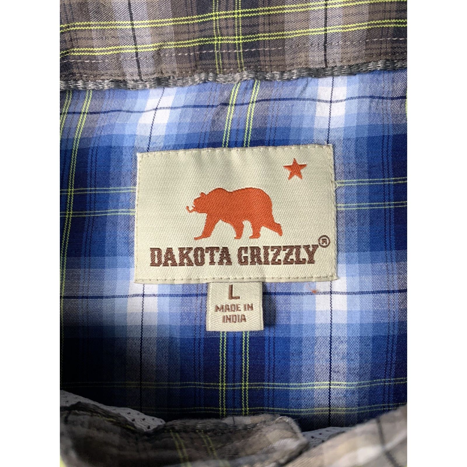 Vintage Dakota Grizzly Shirt Long Sleeve Mens Large Brown Plaid Button Down Size US L / EU 52-54 / 3 - 5 Thumbnail