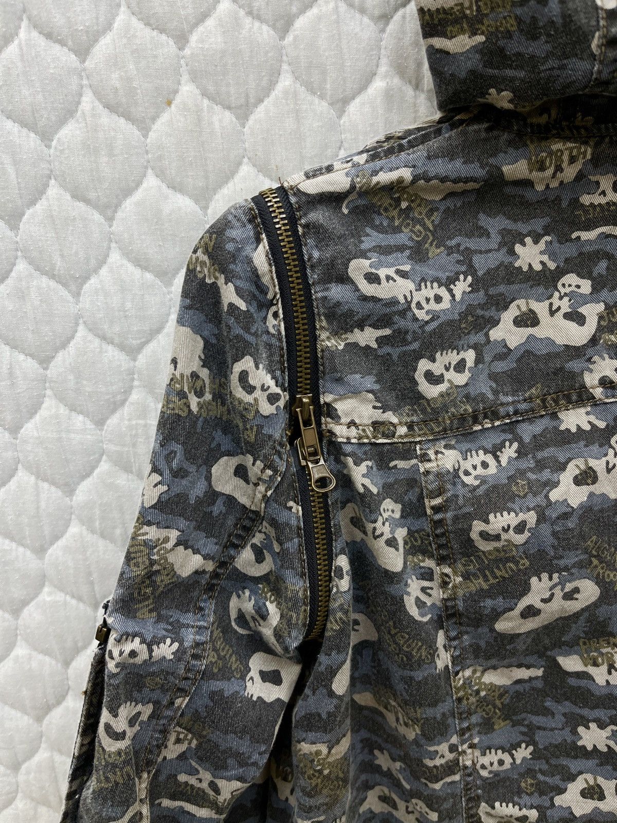If Six Was Nine × Japanese Brand 🔥🔥ARCHIVE ALGON QUINS SKULLS PRINT DETACHABLE SLEEVE JACKET Size S / US 4 / IT 40 - 14 Thumbnail