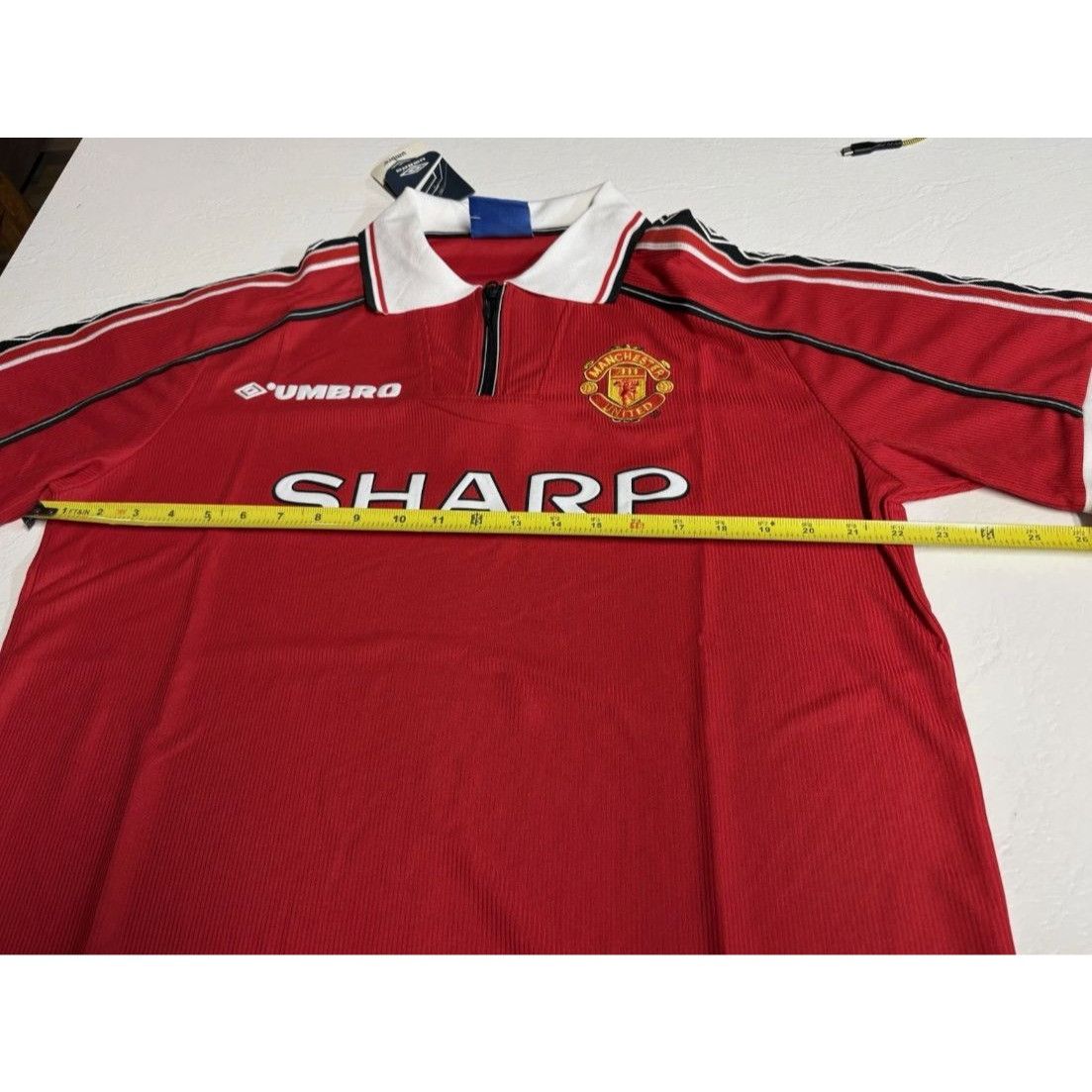 Umbro Umbro Manchester United Red Socer Jersey XL 1998 Size US XL / EU 56 / 4 - 6 Thumbnail
