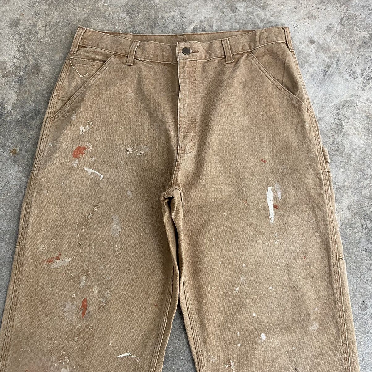 Carhartt Vintage Carhartt Faded Tan Splatter Painter Pants Size US 34 / EU 50 - 4 Thumbnail