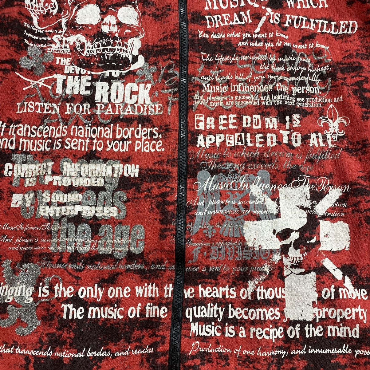 14th Addiction 2000s TimeStep Poem Skulls Mad Punk Lgb Style Fur Hoodie Size US XXL / EU 58 / 5 - 11 Thumbnail