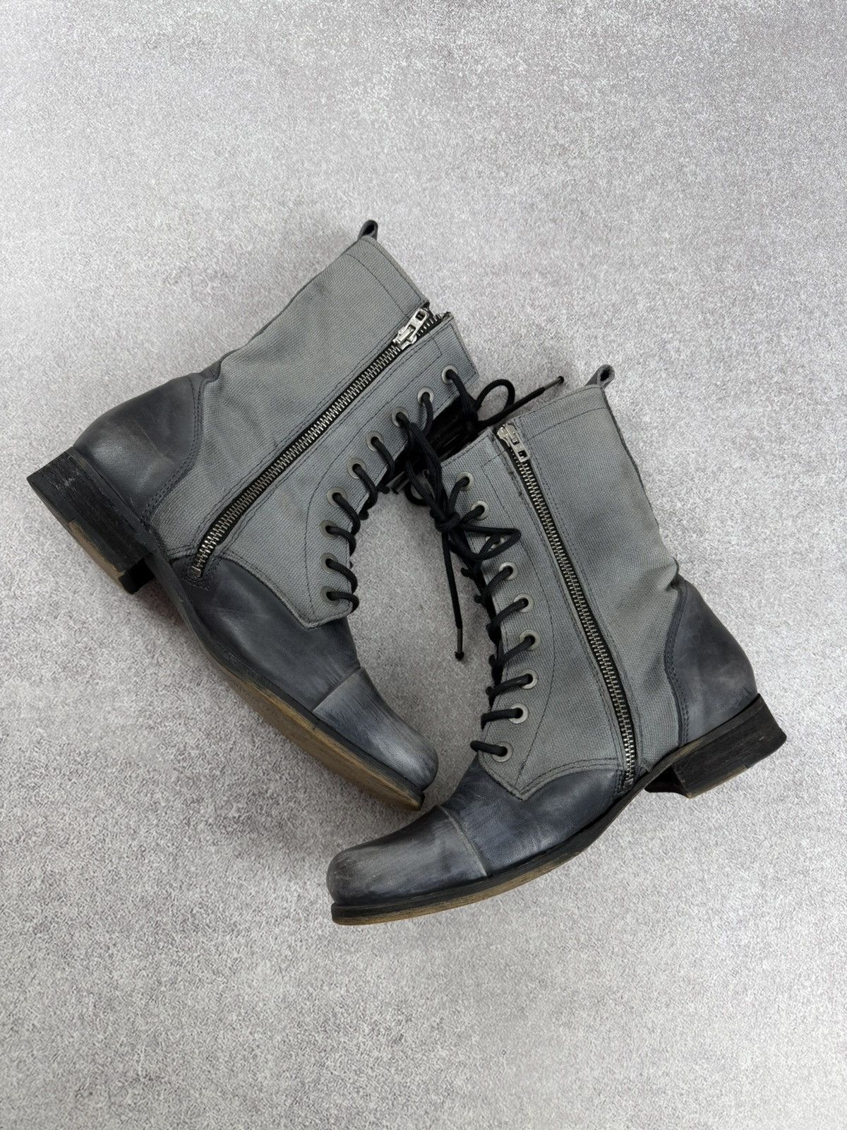 Diesel Diesel Distressed Leather Combat Boots Size 38 Size US 8 / IT 38 - 6 Thumbnail