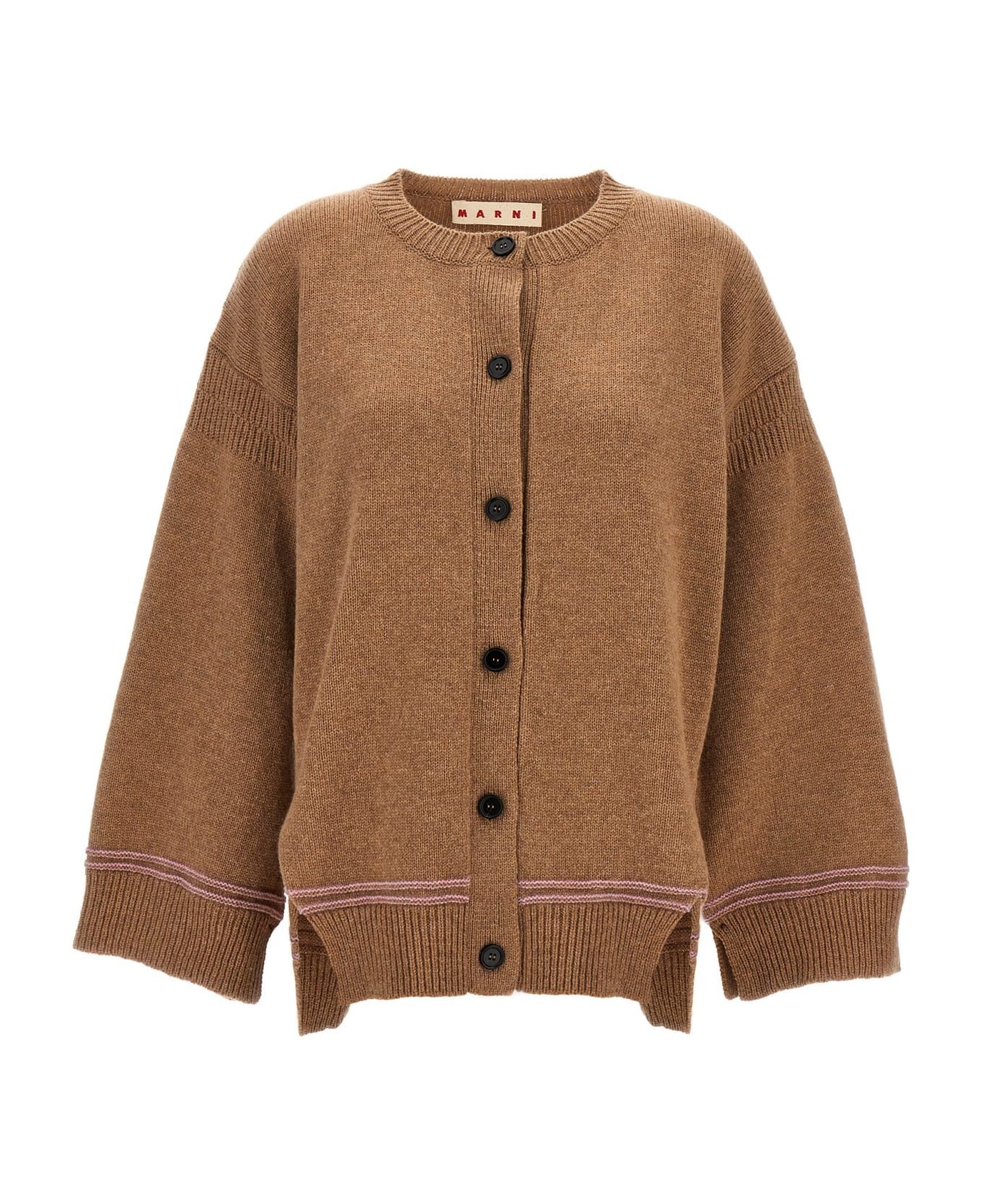 Marni o1y1125 Cardigan in Camel Size XS / US 0-2 / IT 36-38 - 1 Thumbnail