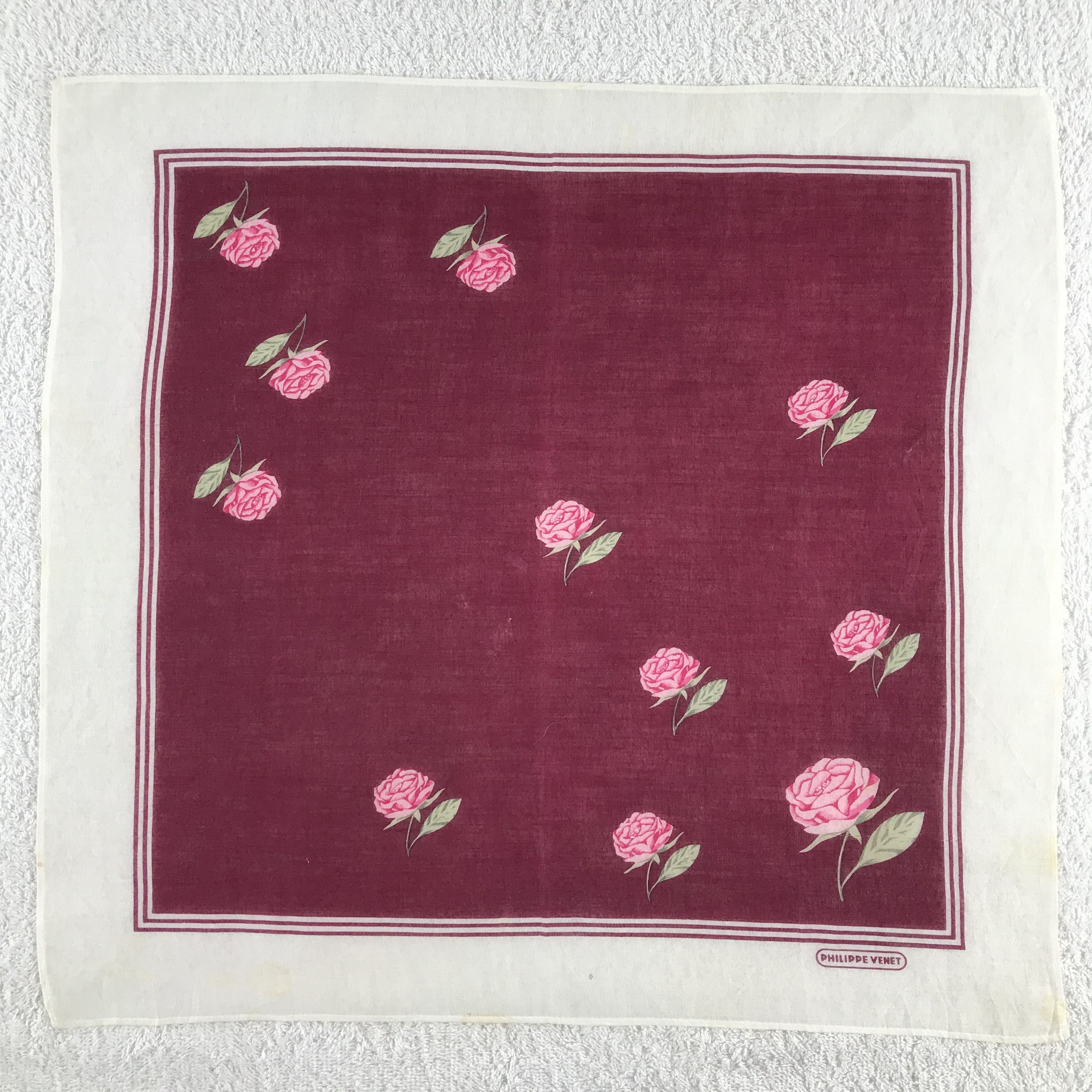 Vintage Philippe Venet Bandana / Handkerchief / Neckerchief - S069 Size ONE SIZE - 1 Thumbnail