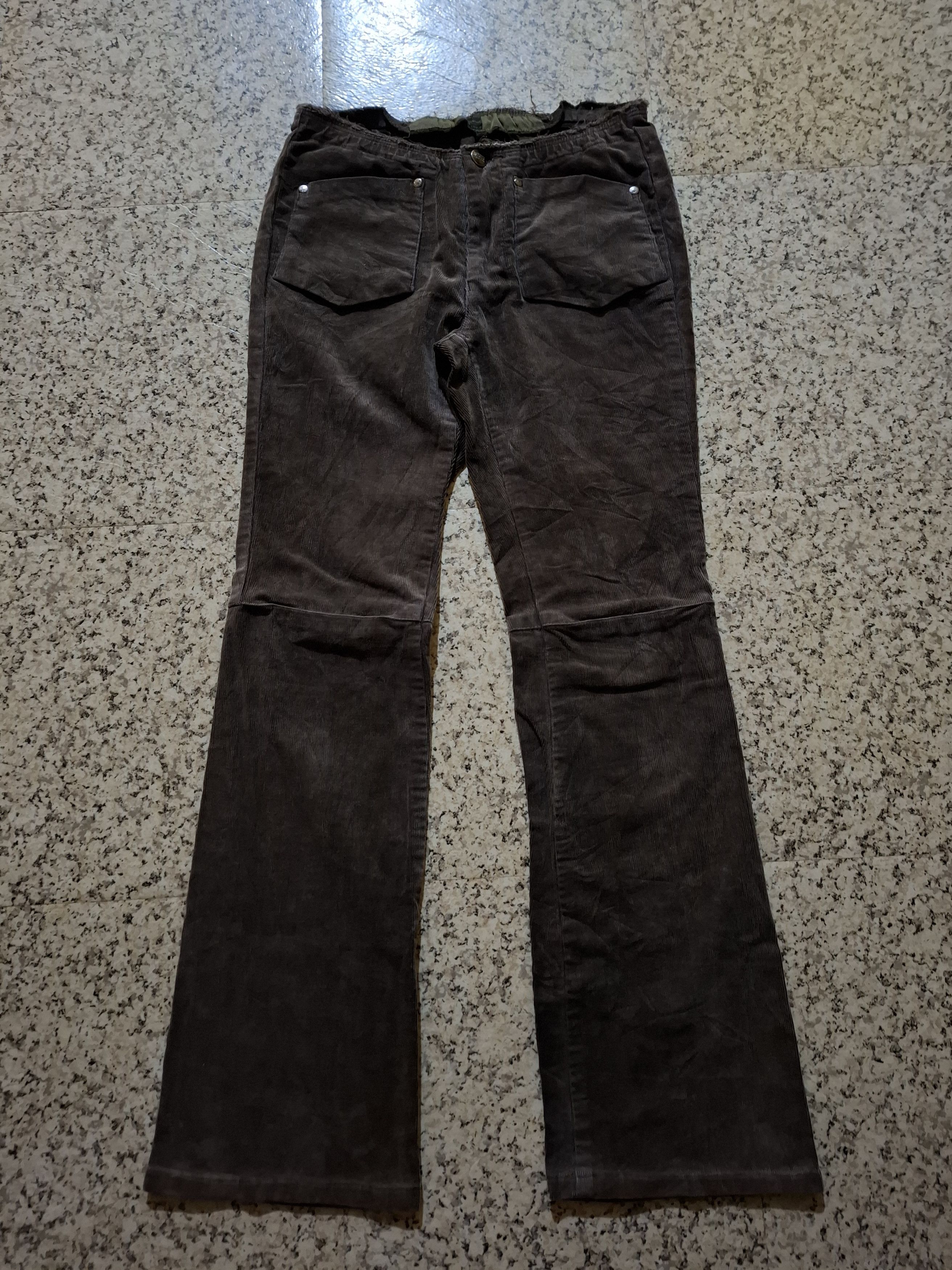 Marithe + Francois Girbaud ​MFG Archive Low Rise Corduroy Bootcut Trousers Takaya Shoji Size 25" / US 0 / IT 36 - 1 Thumbnail