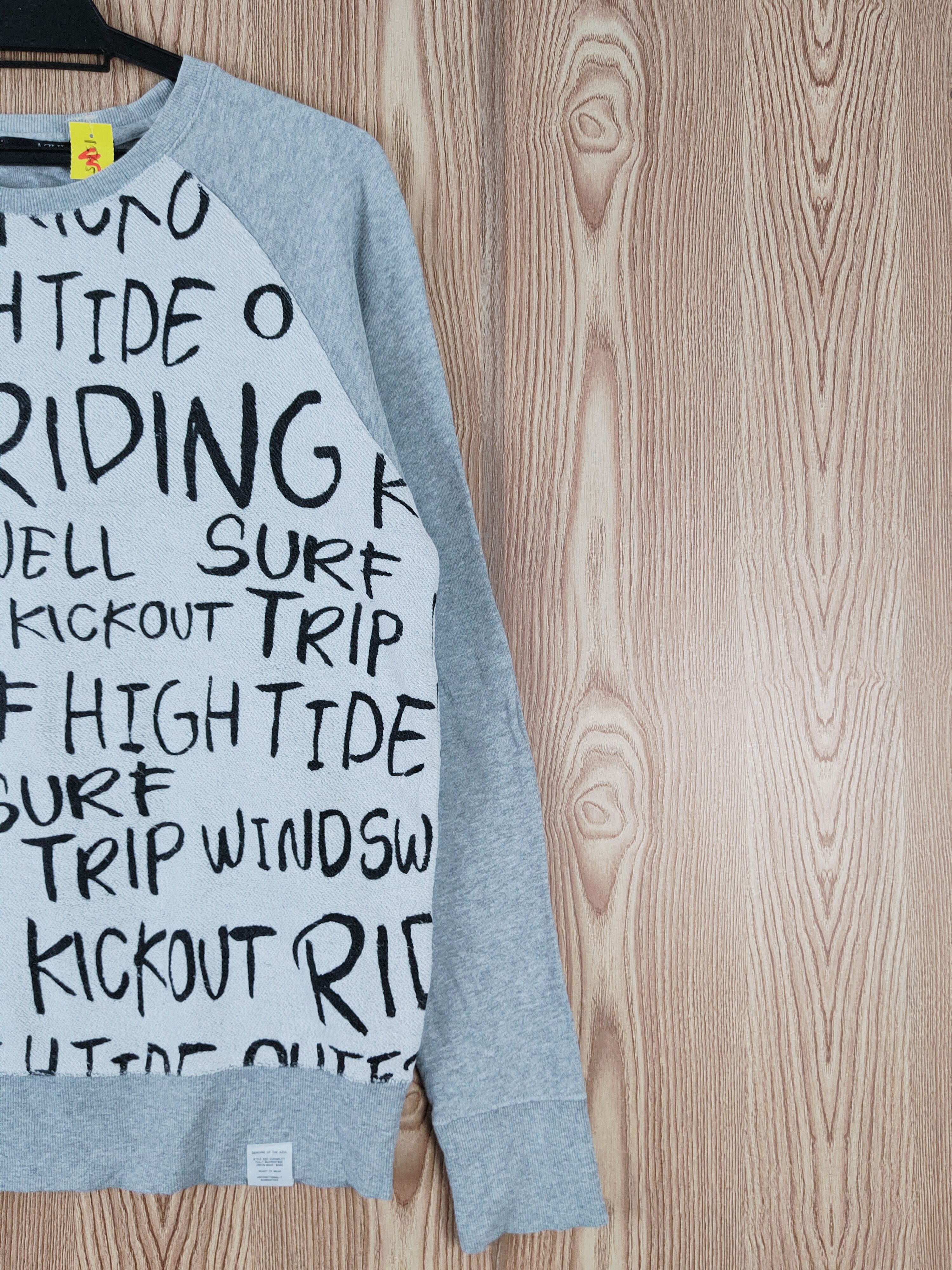 Japanese Brand × MOUSSY × Vintage Azul by Moussy Gray Sweatshirts #W418 Size M / US 6-8 / IT 42-44 - 6 Thumbnail
