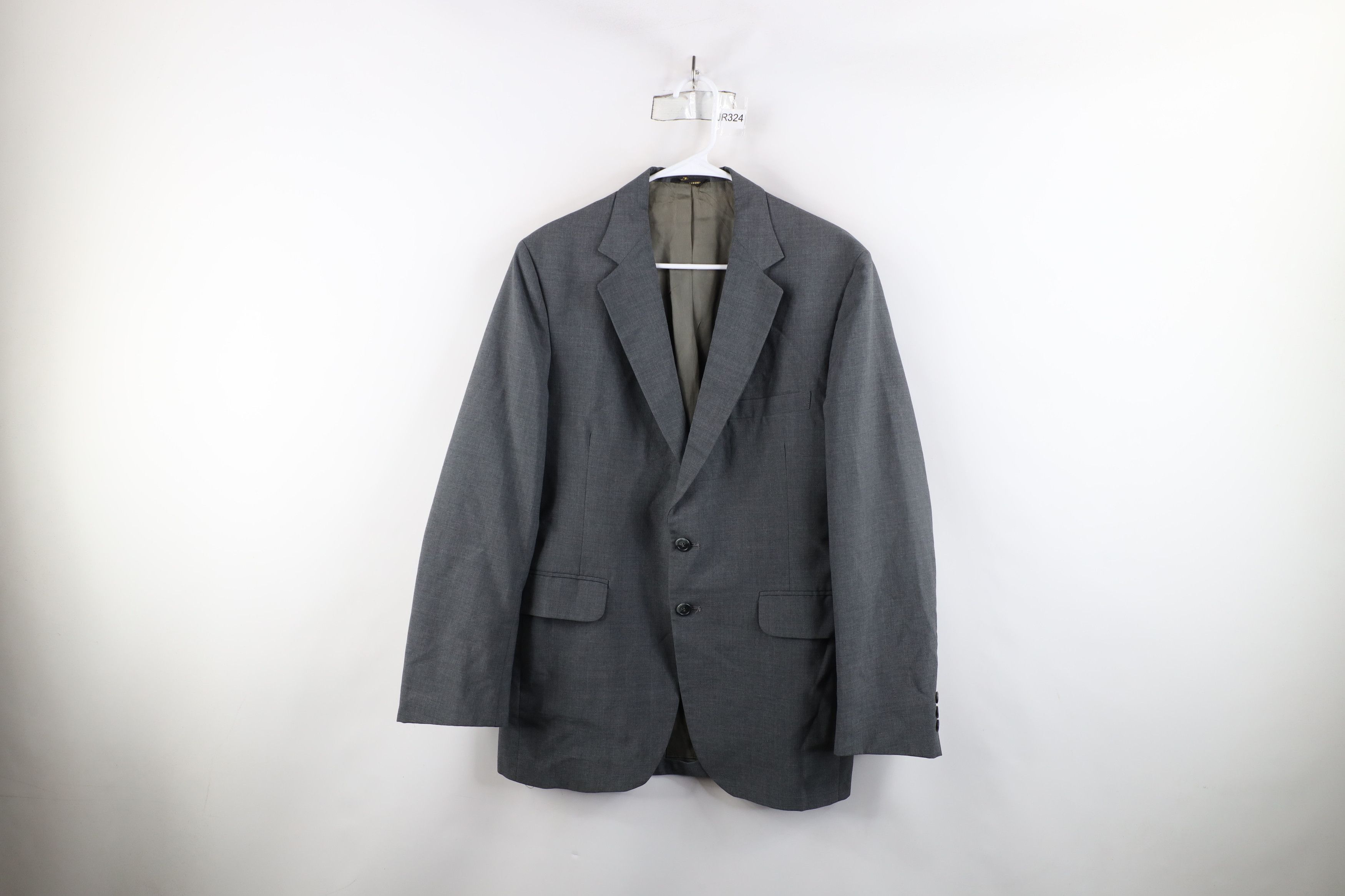 Vintage Vintage 70s Streetwear Blazer Suit Jacket Sharkskin Gray USA Size US XL / EU 56 / 4 - 1 Thumbnail