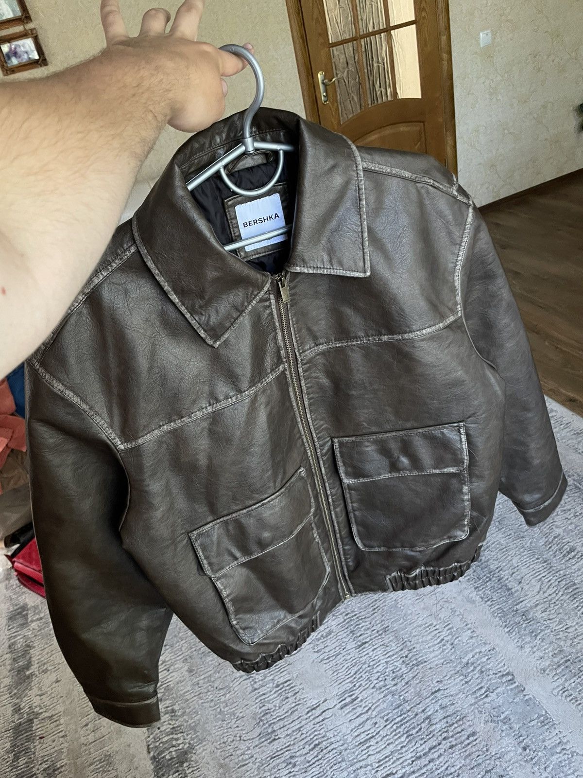 Vintage Bershka Leather Jacket Size US S / EU 44-46 / 1 - 5 Thumbnail