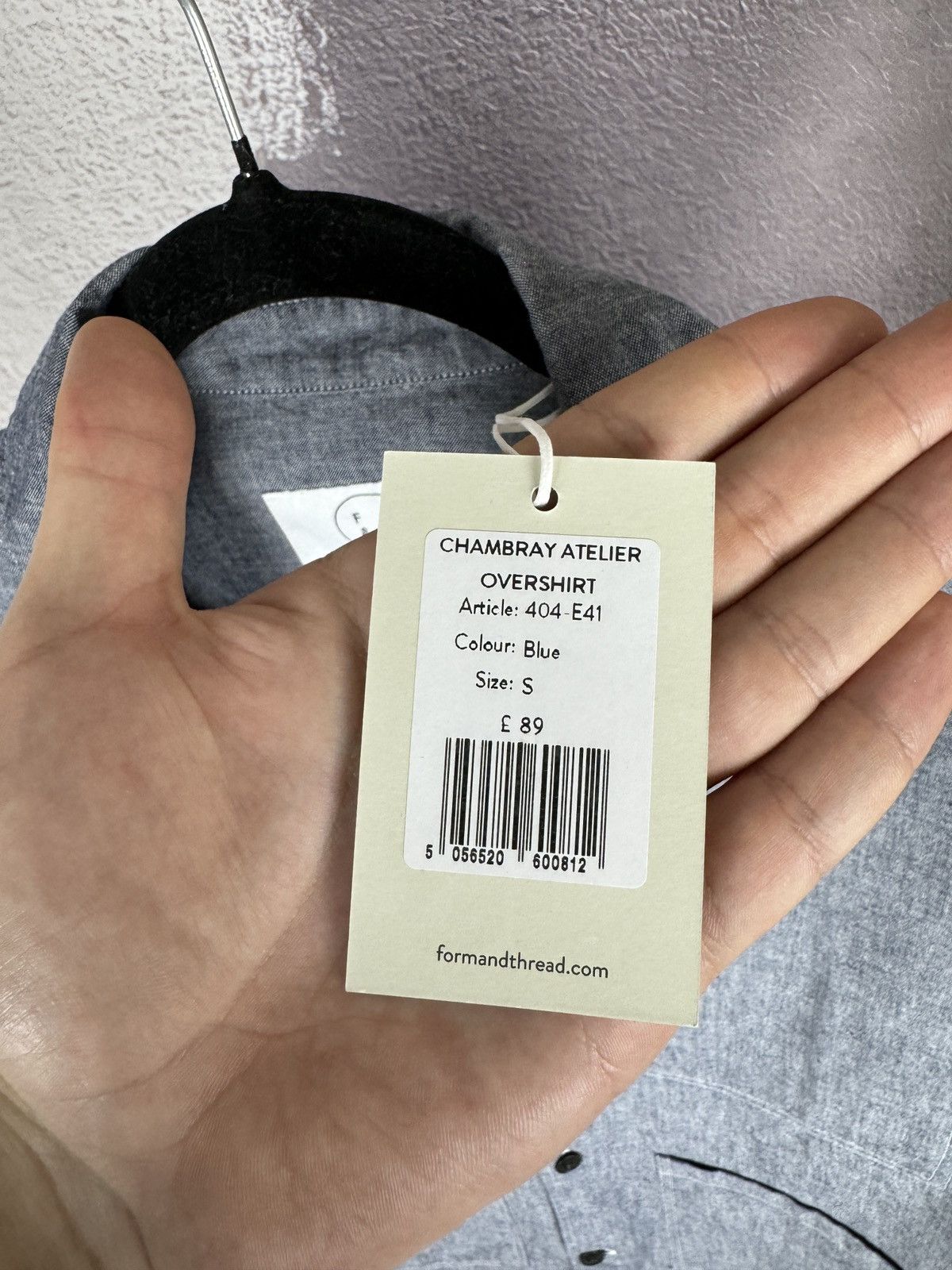 Other Form & Thread Chambray Atelier Overshirt Blue Size US S / EU 44-46 / 1 - 8 Thumbnail