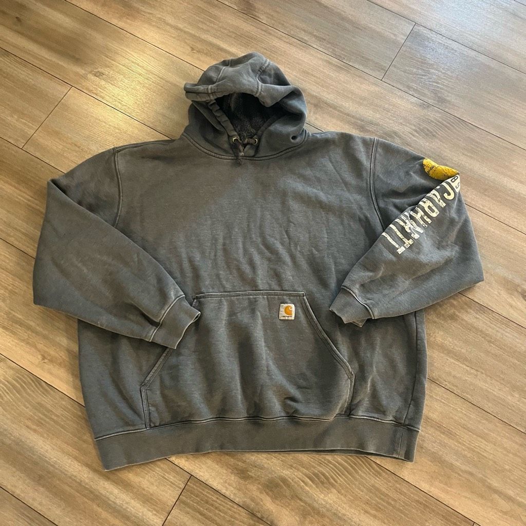 Carhartt Carhartt Grey Athletic Casual Pullover Hoodie Men 2XL Size US M / EU 48-50 / 2 - 1 Thumbnail