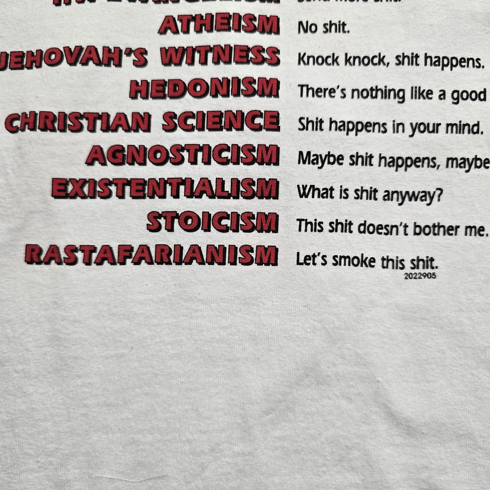 Gildan A Short Guide To Comparative Religions Funny Humor Tee Size US S / EU 44-46 / 1 - 3 Thumbnail