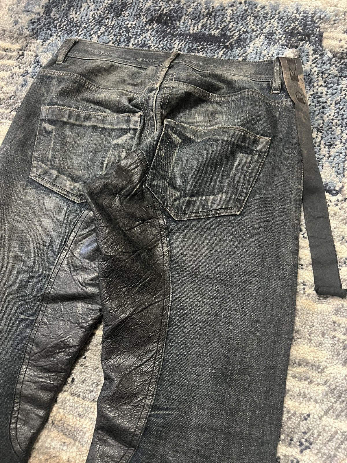 Rick Owens Rick Owens Olmar n Mirta Stag Lambskin Biker Detroit Denims Size US 30 / EU 46 - 3 Thumbnail